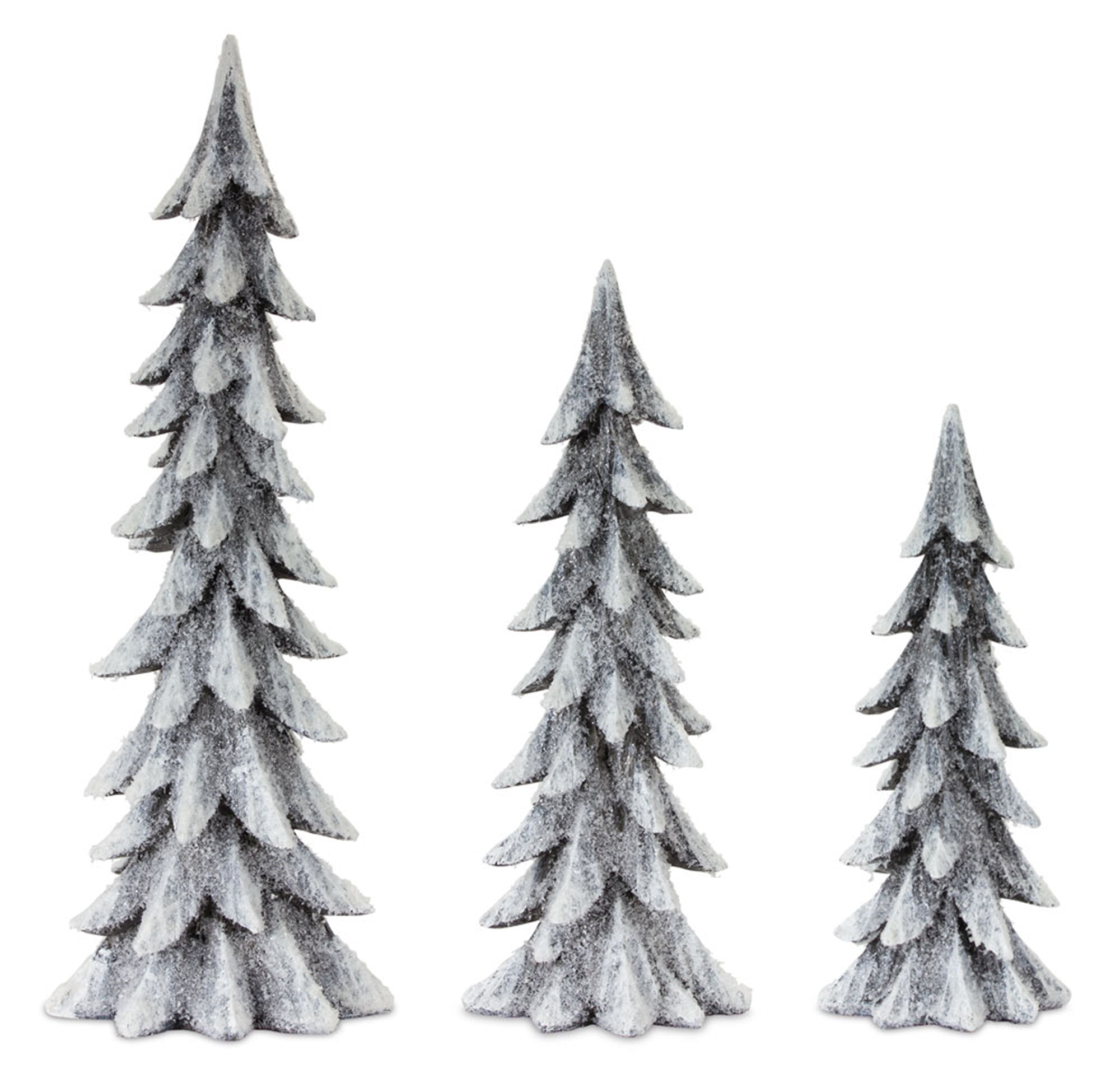 Tree (Set of 3) 15"H, 18.5"H, 24"H Resin
