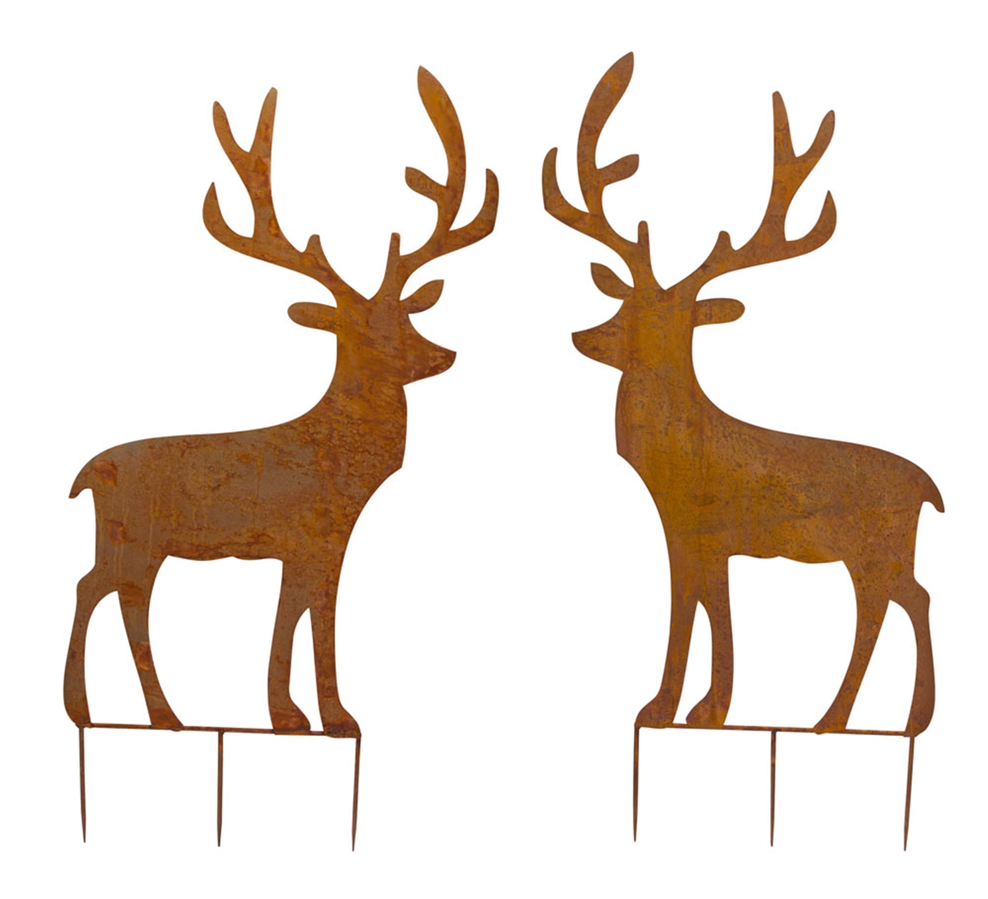 Rusty Deer Cut-Out Stake (S/2)