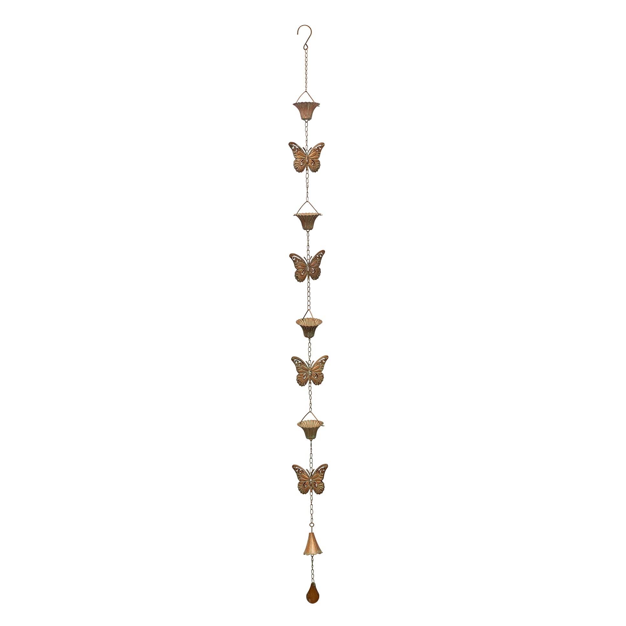 Iron Butterfly Rain Chain 61.5"H