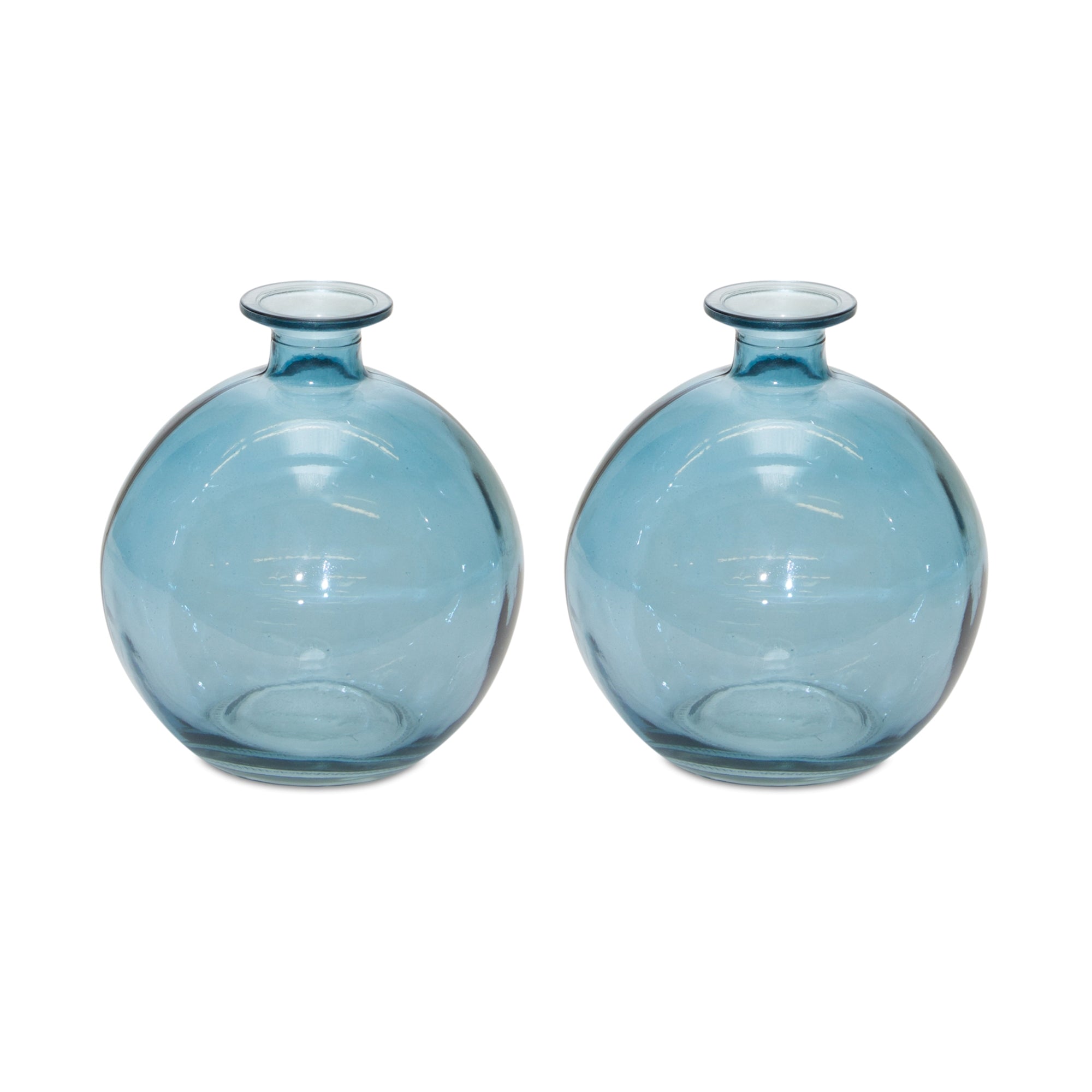 Glass Bubble Vase (Set of 2)