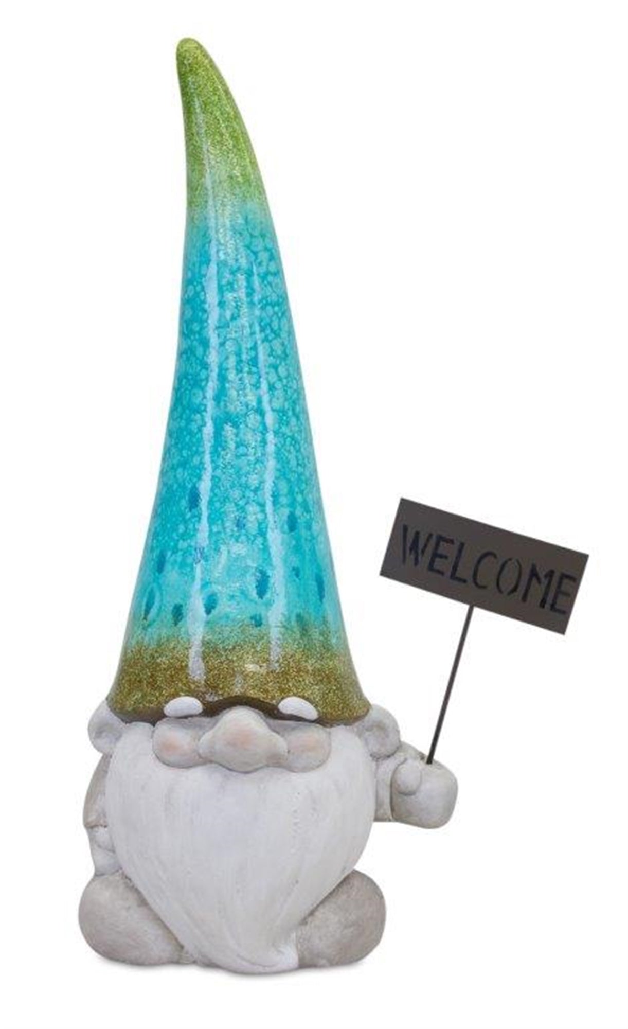Gnome w/Sign 24"H Magnesium