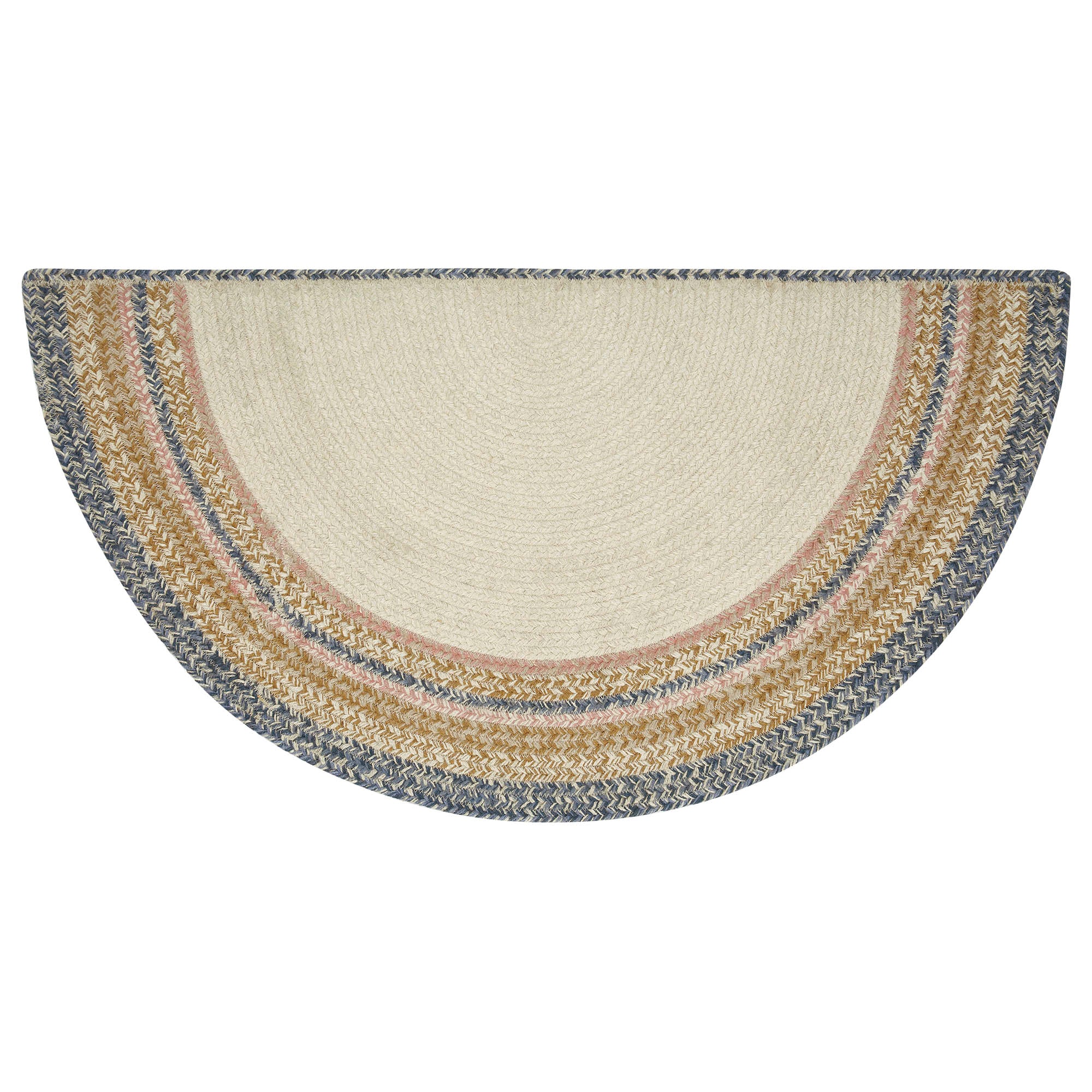 Kaila Happy Spring Jute Rug Half Circle 19.5x36