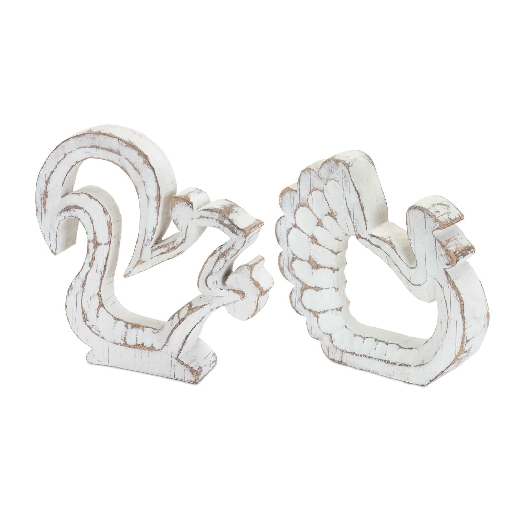 Turkey and Squirrel Outline (2 Asst) 5.25"H, 6"H Resin