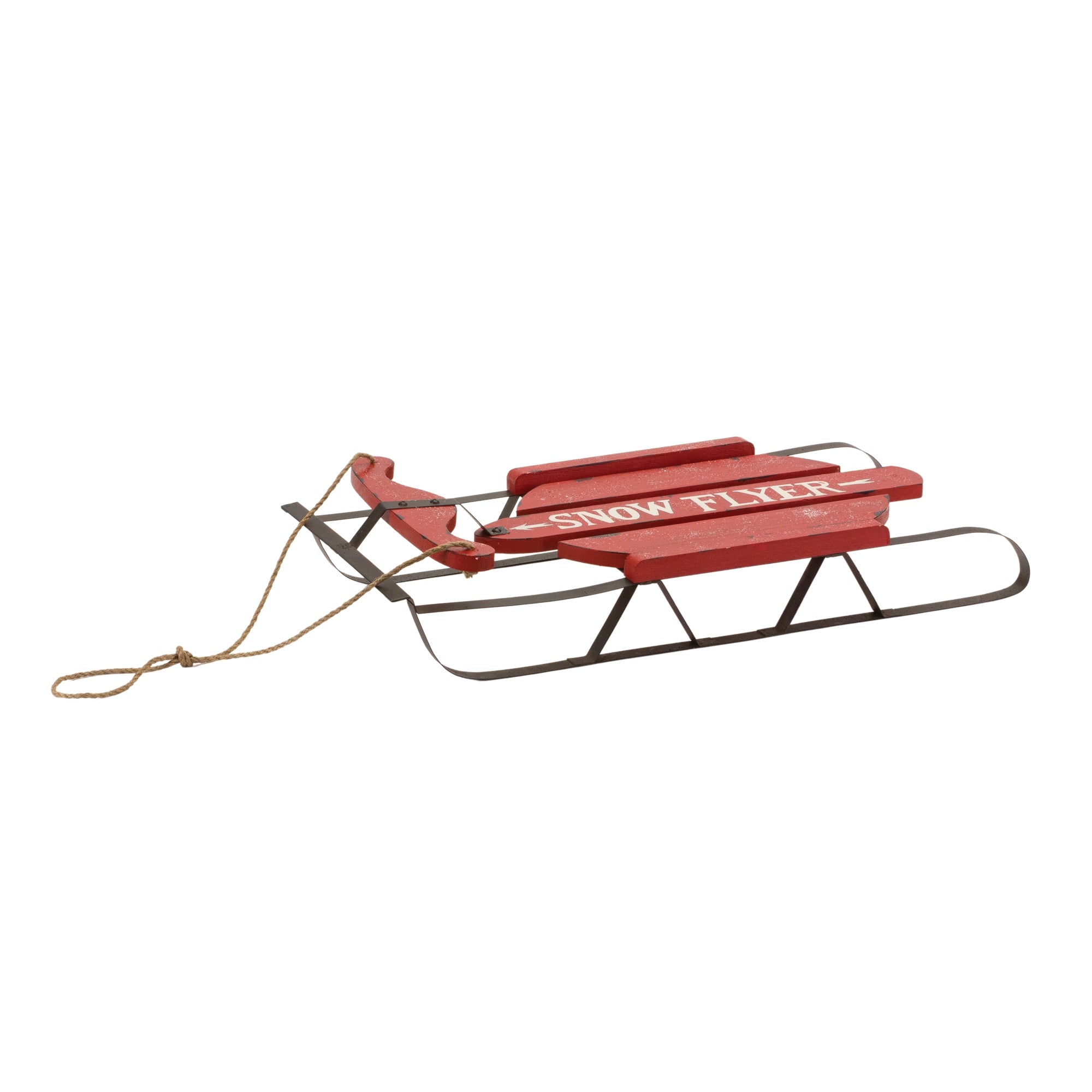 Vintage Wooden Snow Sled (Set of 2)