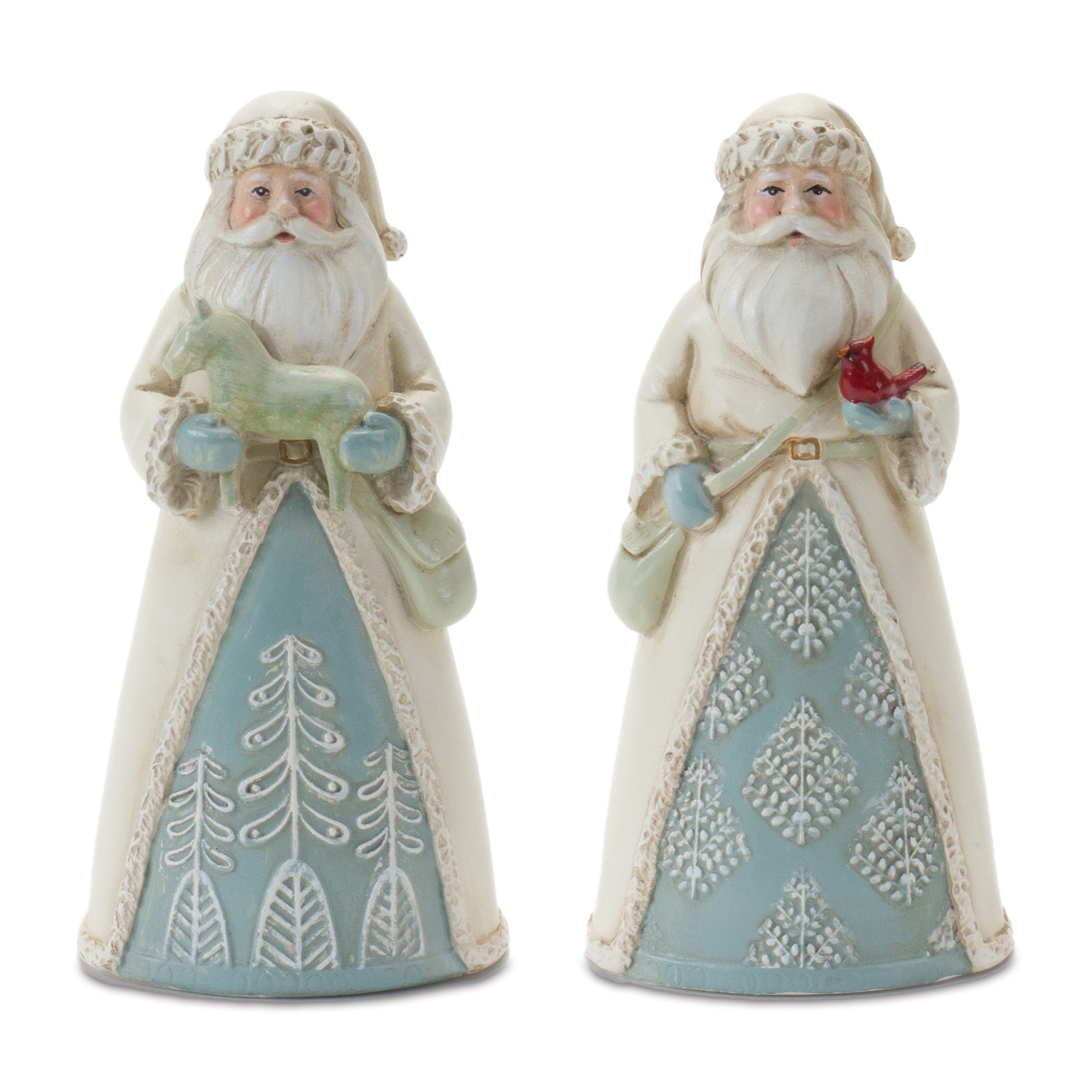 Winter Santa Figurine (S/6)