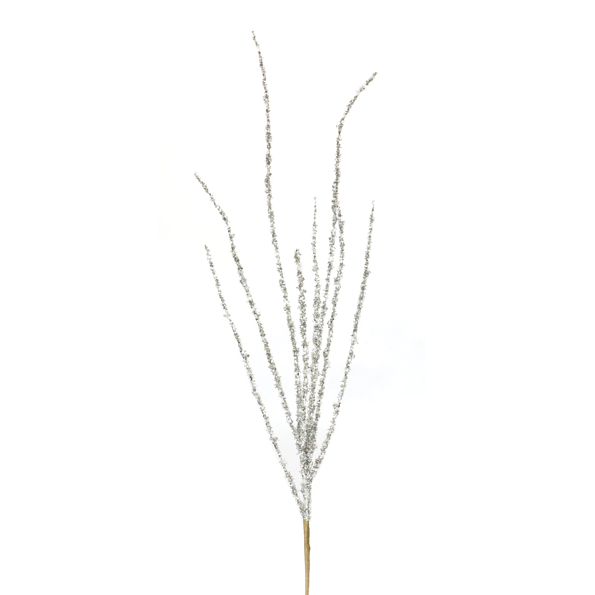 Silver Tinsel Branch (Set of 12)