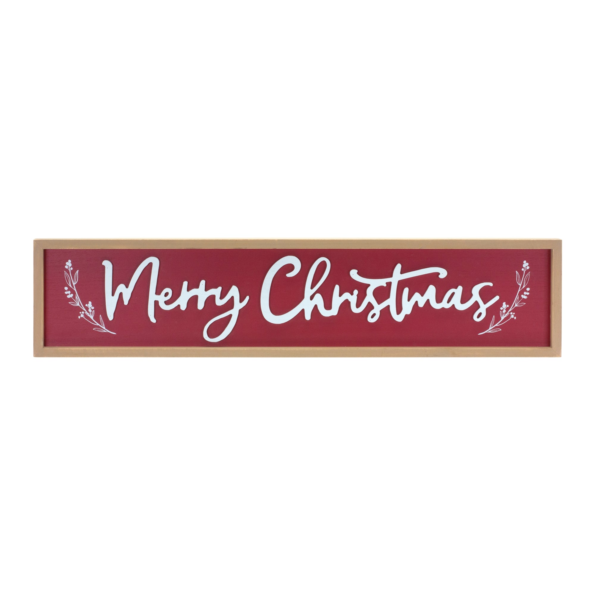Wood Merry Christmas Sign 31.5"L
