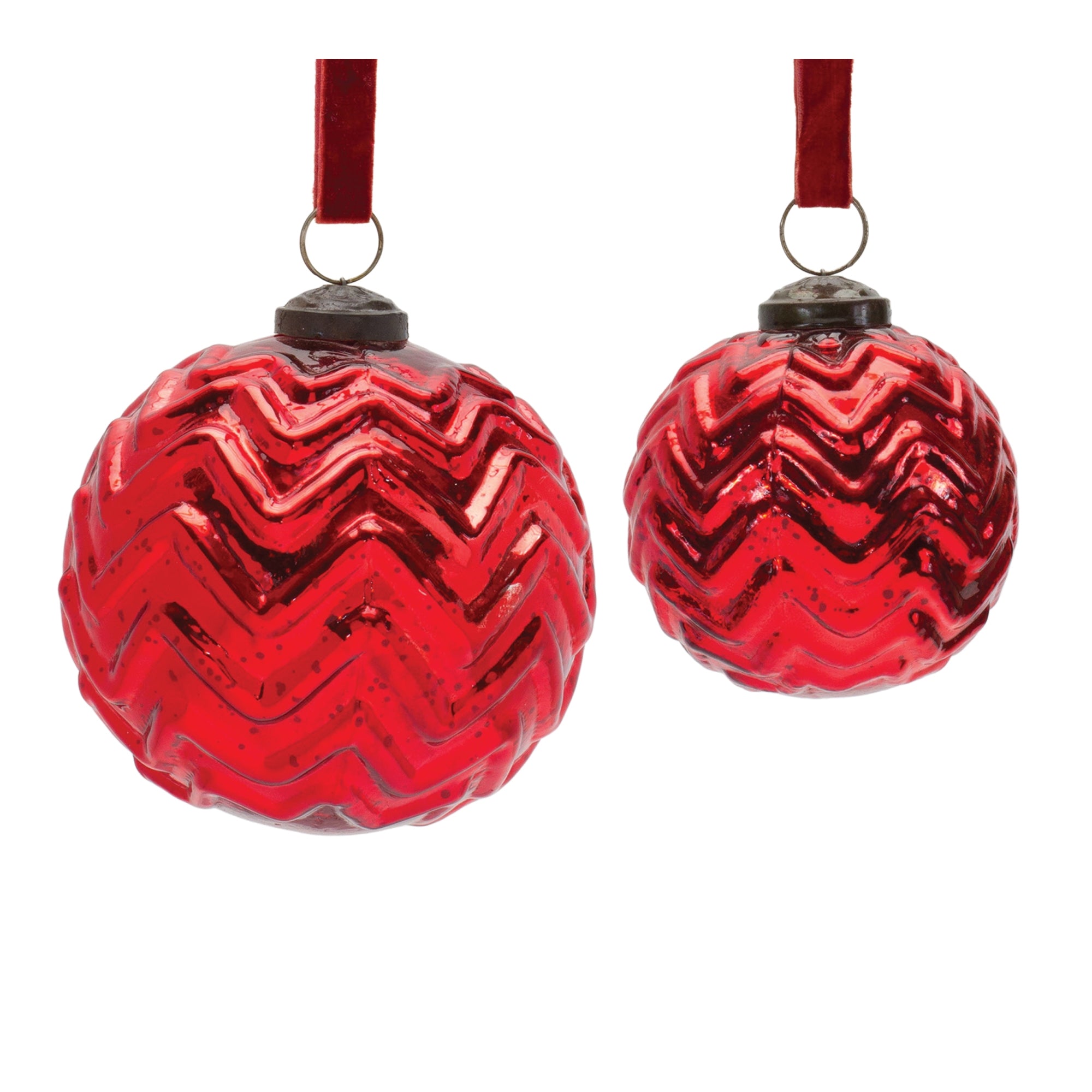 Mercury Glass Ball Ornament (Set of 4)