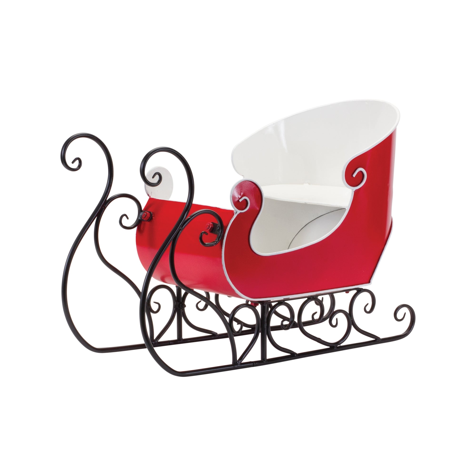 Iron Metal Sleigh Display 24.5"L