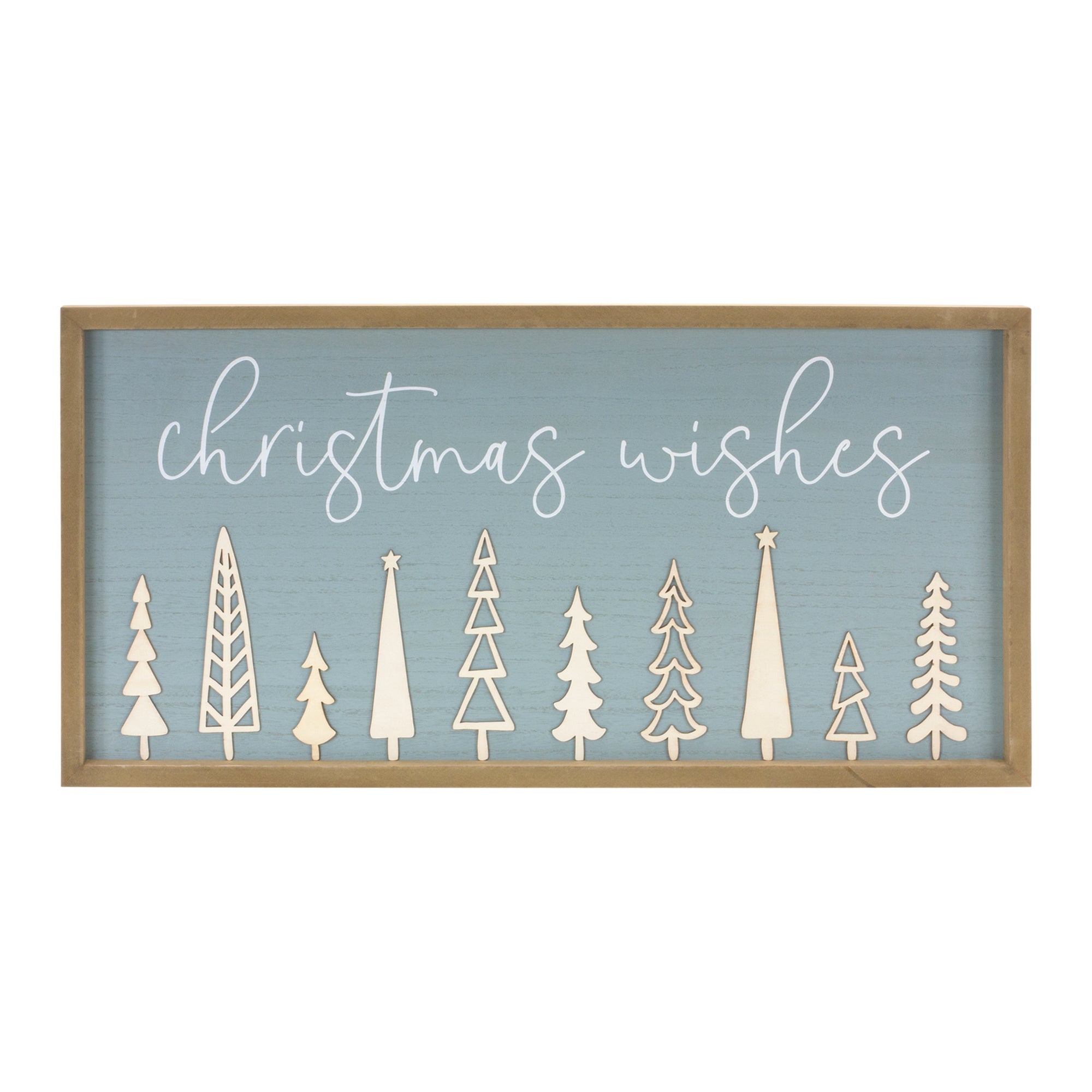 Christmas Wishes Holiday Wall Sign 31.5"L
