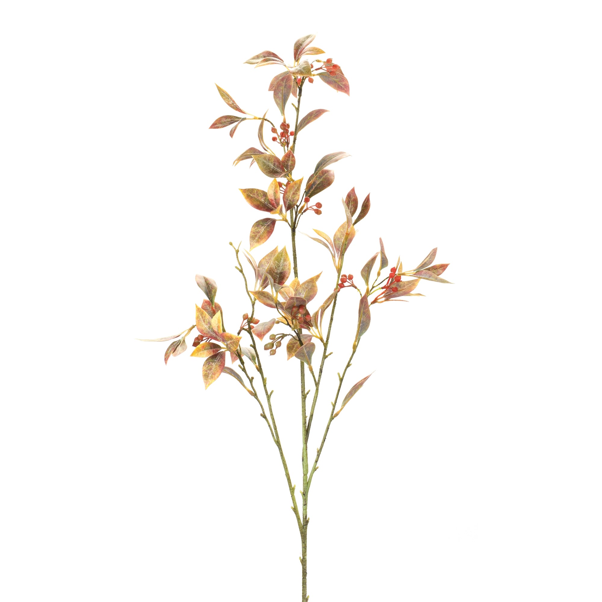 Leaf Spray with Berry (Set of 2)