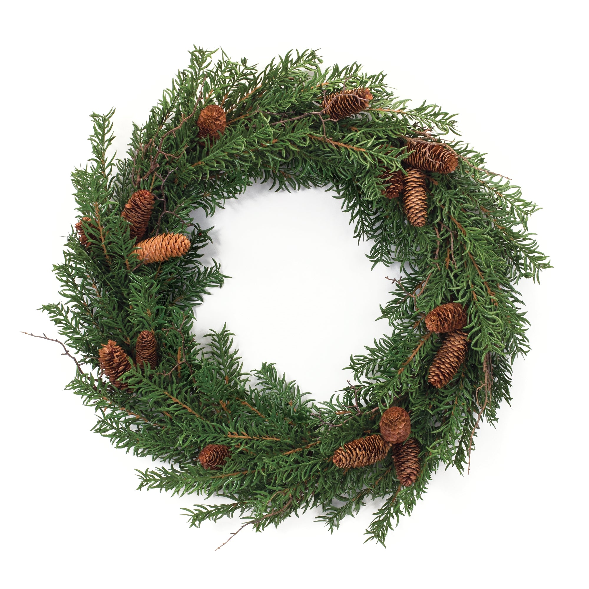 Mixed Pine Cone Wreath 26"D