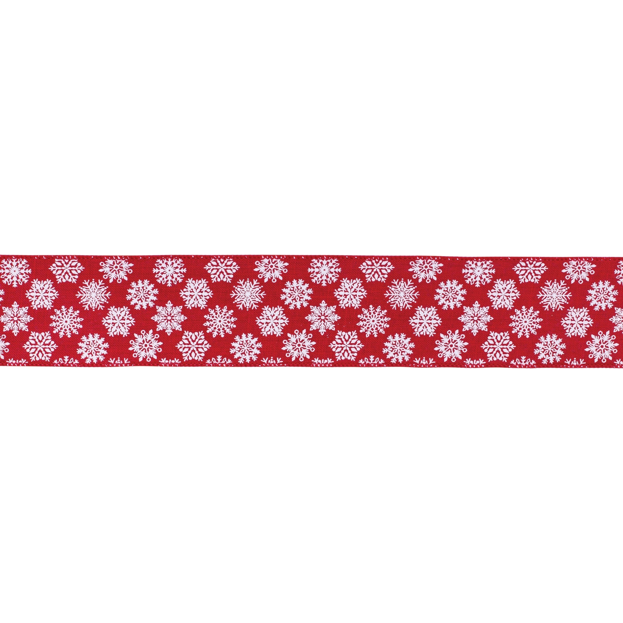 Red Snowflake Ribbon (Set of 2) 2.5" x 10 Yds.