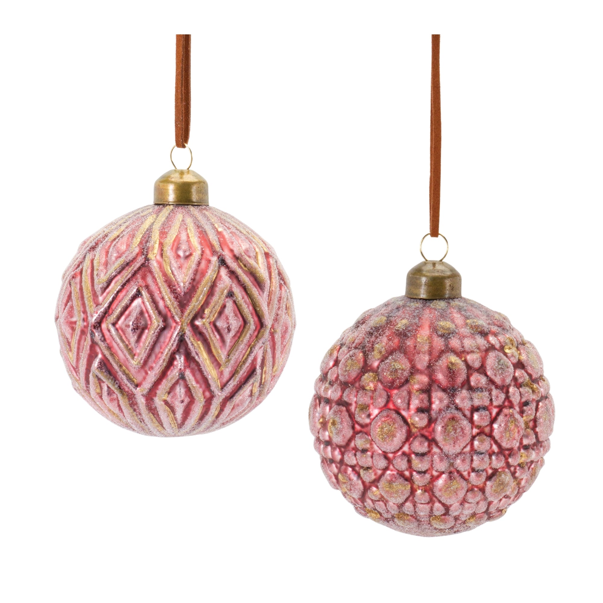Ornate Glass Ball Ornament (Set of 12)