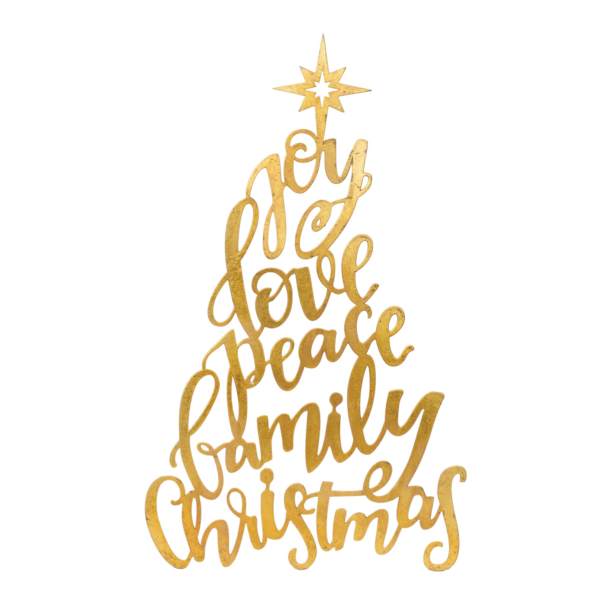 Christmas Sentiment Tree Decor 20"H