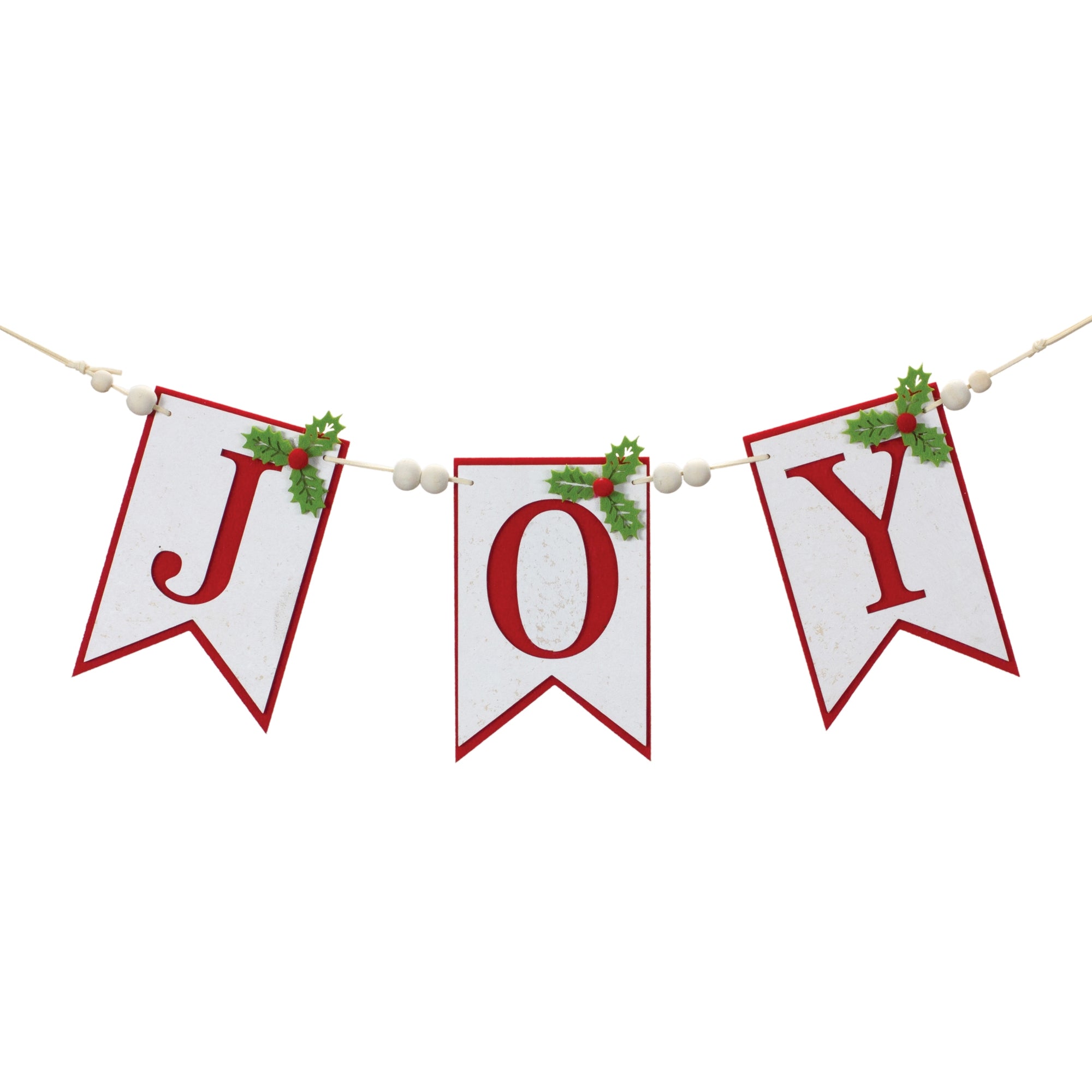 Joy Holiday Banner Garland 21"L