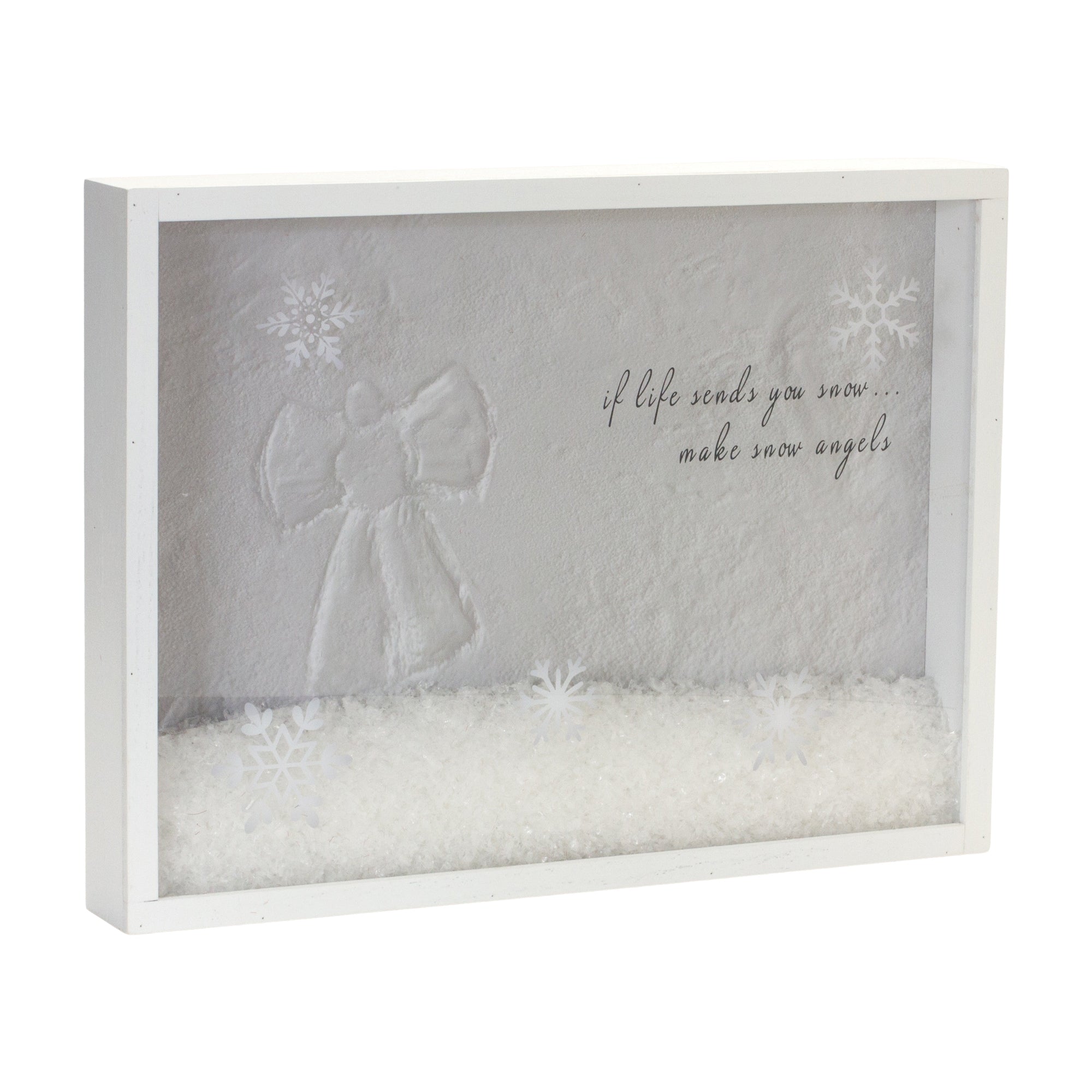 Snow Angel Shadow Box 15.75"L