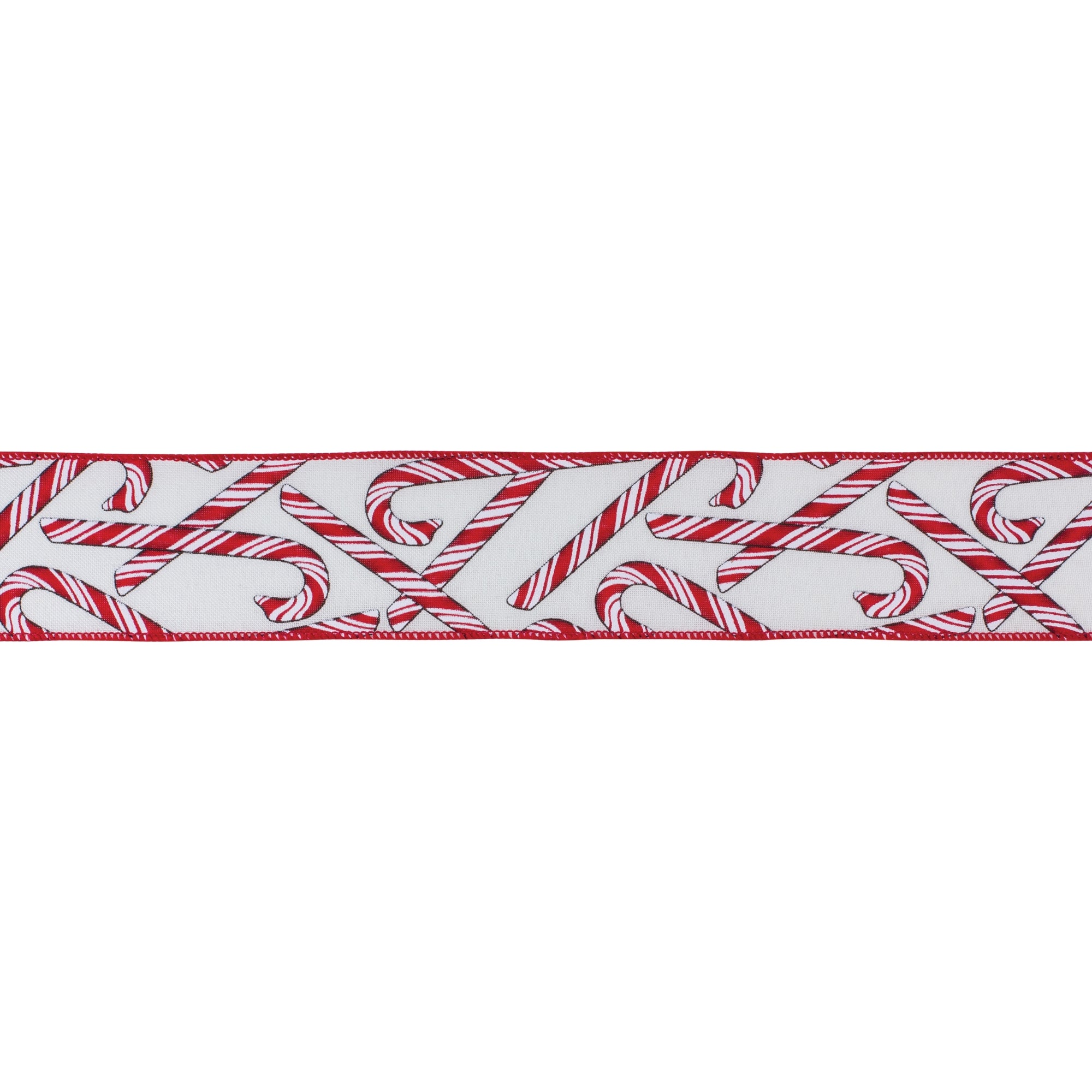 Wired Candy Cane Ribbon (Set of 2)