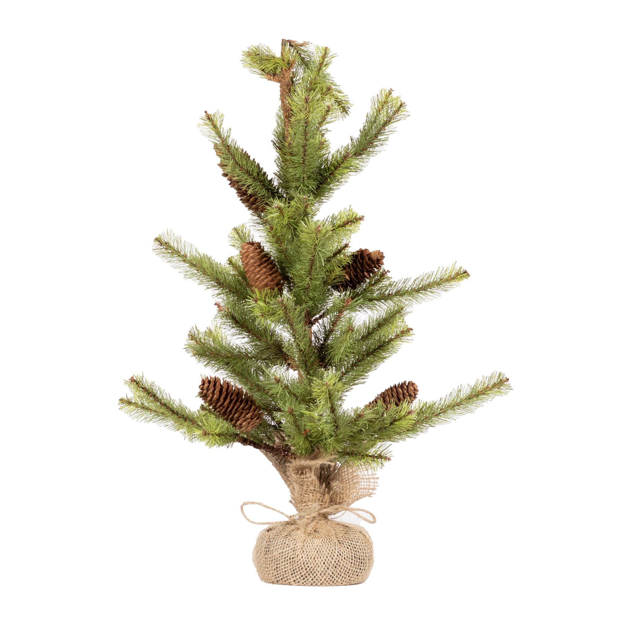Pine Tree with Burlap Base (Set of 2)
