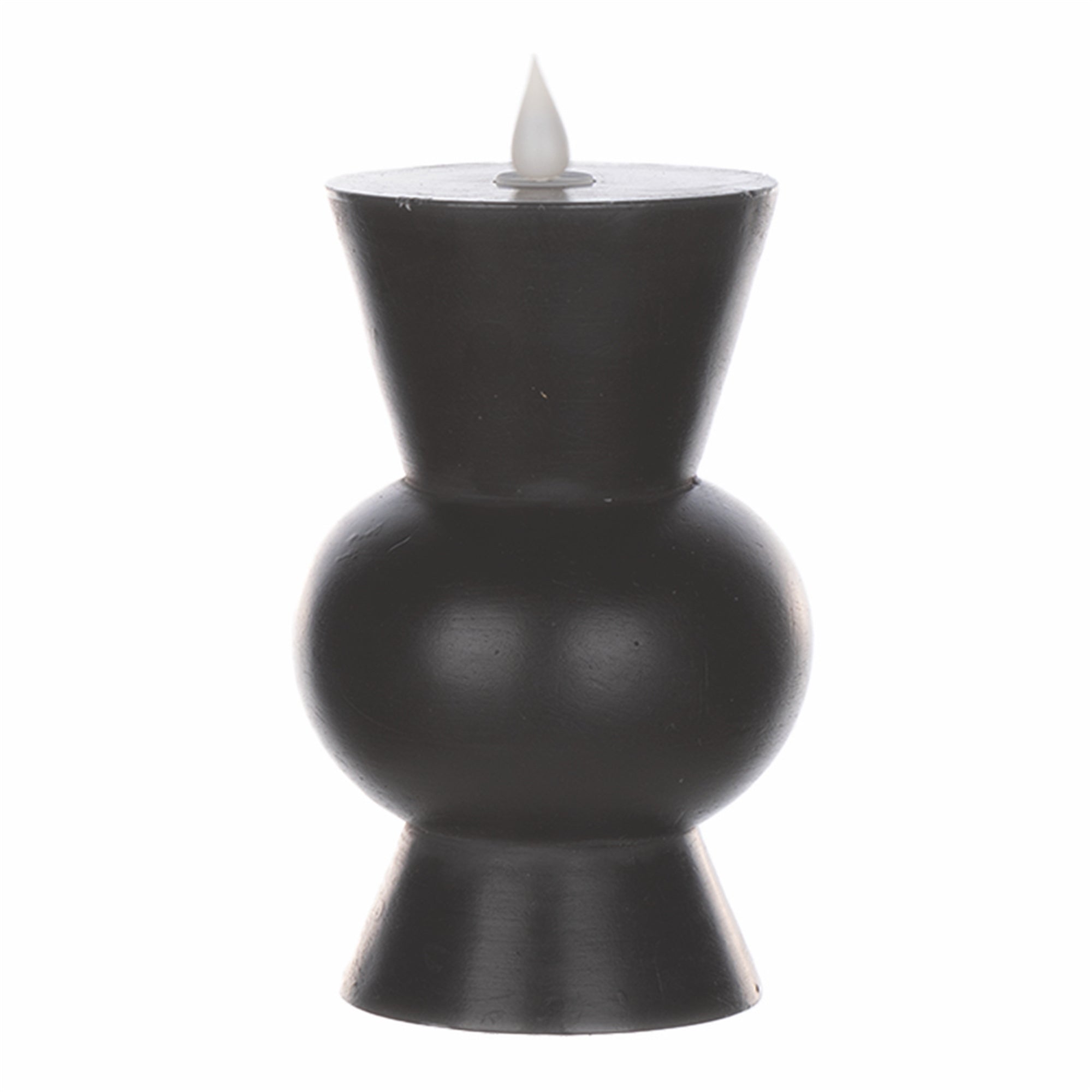 Simplux LED Designer Candle w/4 and 8 Hr Timer 3.5" x 5.5"H Wax/ (Requires 2 AA Batteries, No