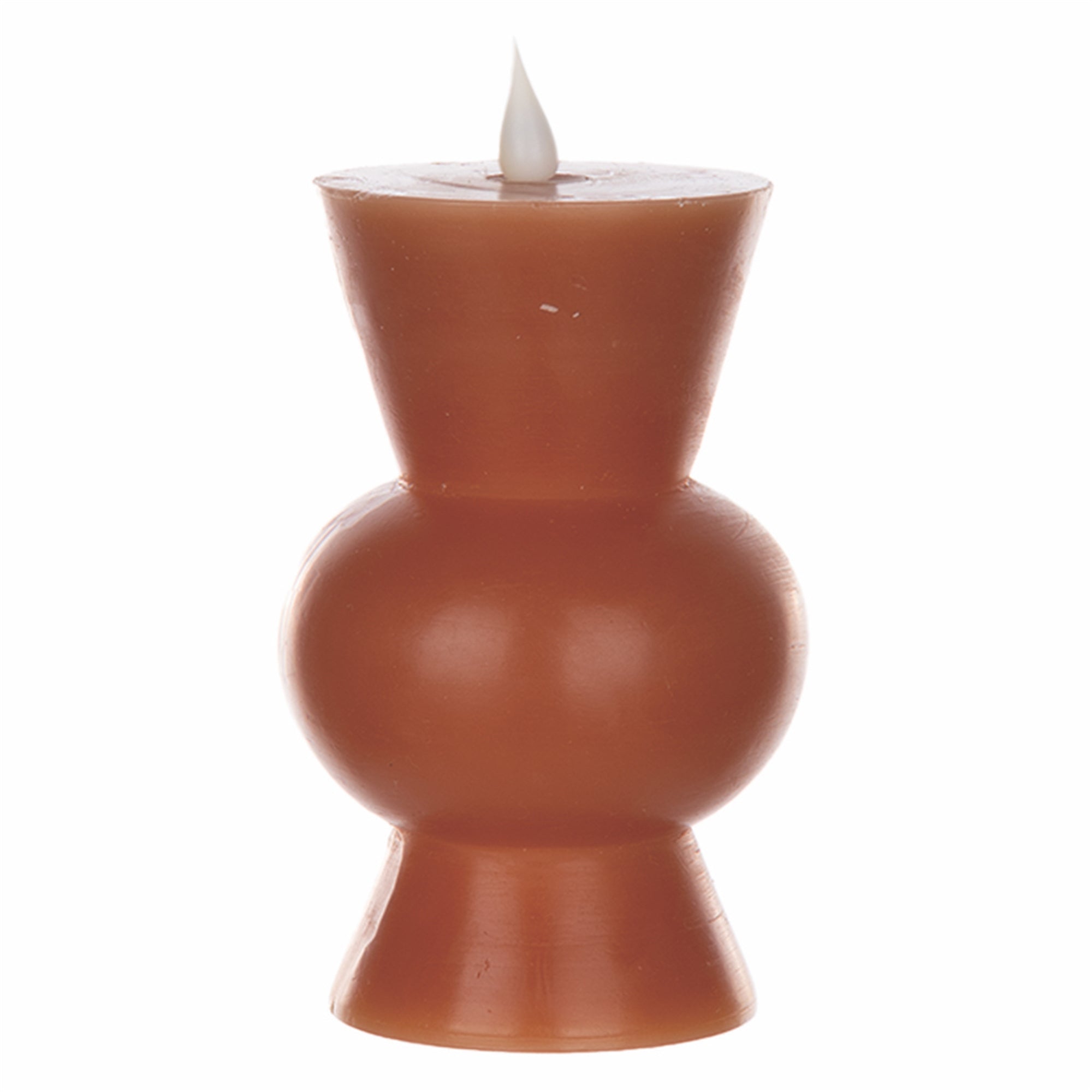 Simplux LED Designer Candle w/4 and 8 Hr Timer 3.5" x 5.5"H Wax/ (Requires 2 AA Batteries, No