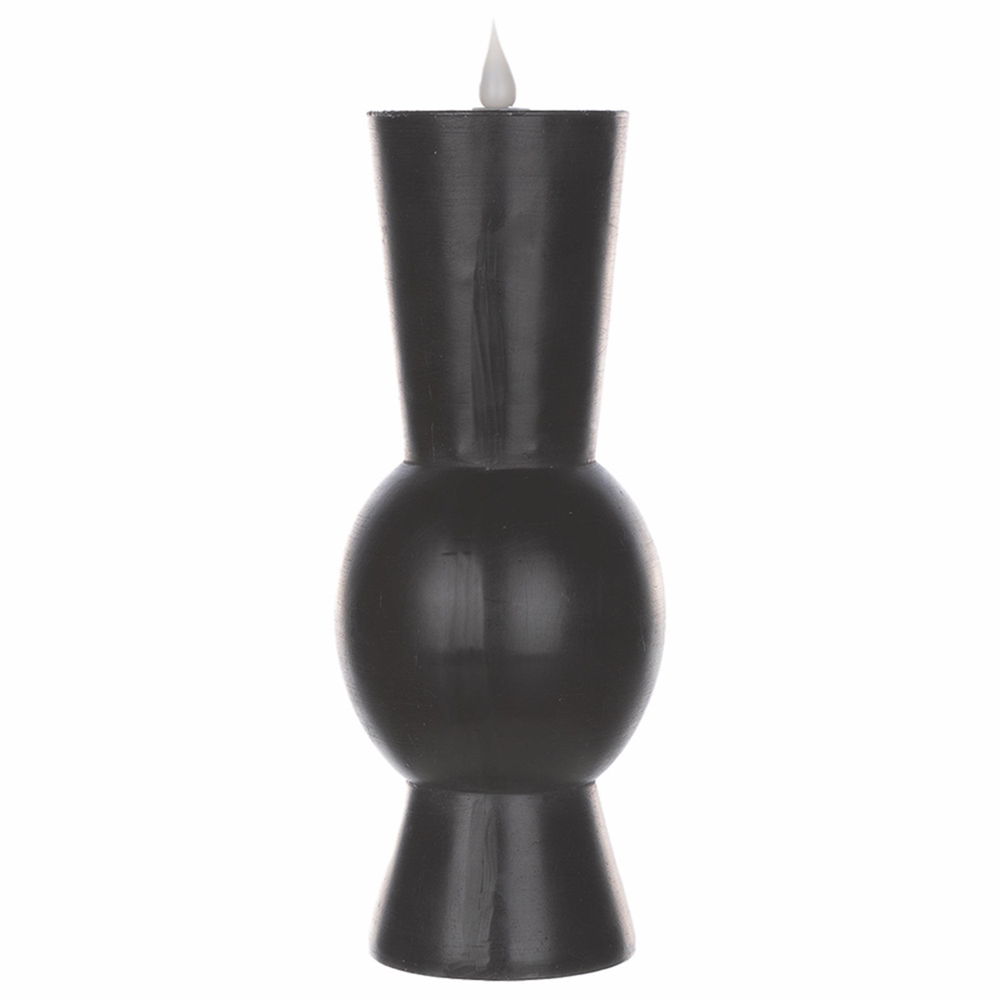 Simplux LED Designer Candle w/4 and 8 Hr Timer 3.5" x 9.25"H Wax/ (Requires 2 AA Batteries, N