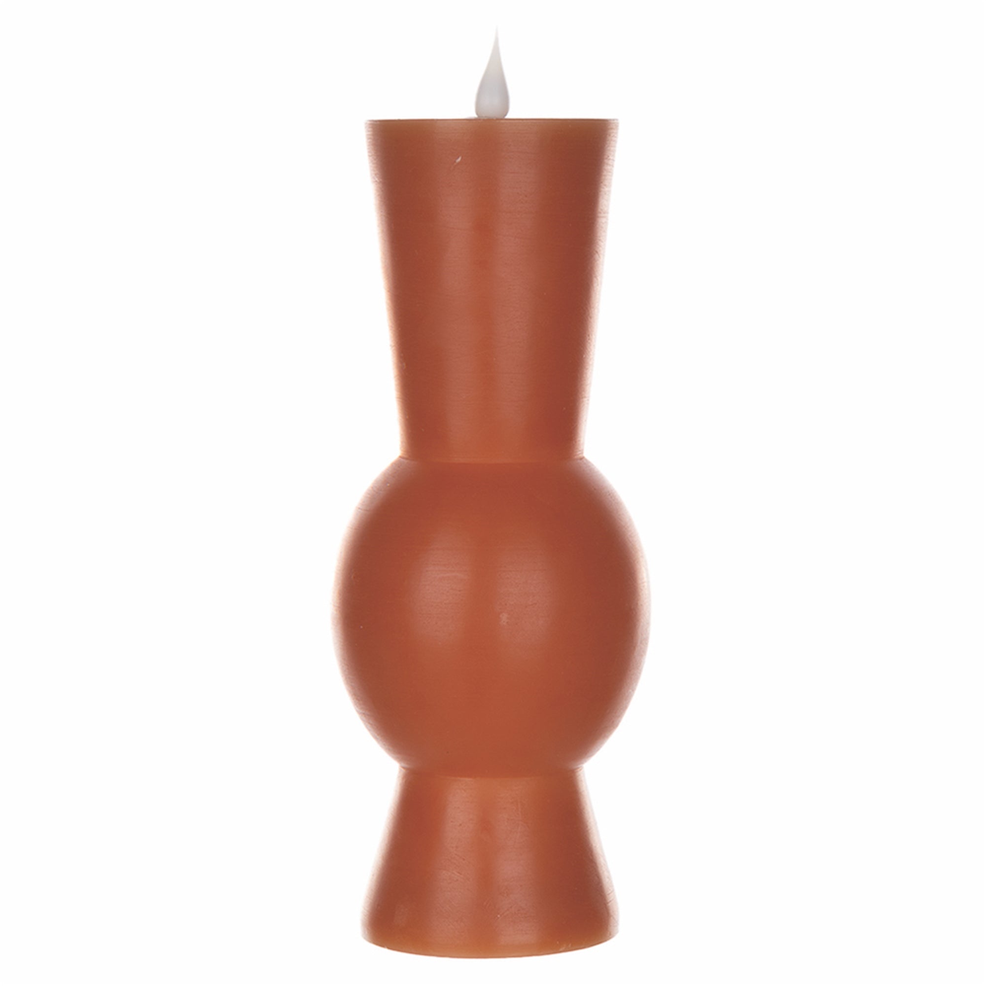 Simplux LED Designer Candle w/4 and 8 Hr Timer 3.5" x 9.25"H Wax/ (Requires 2 AA Batteries, N