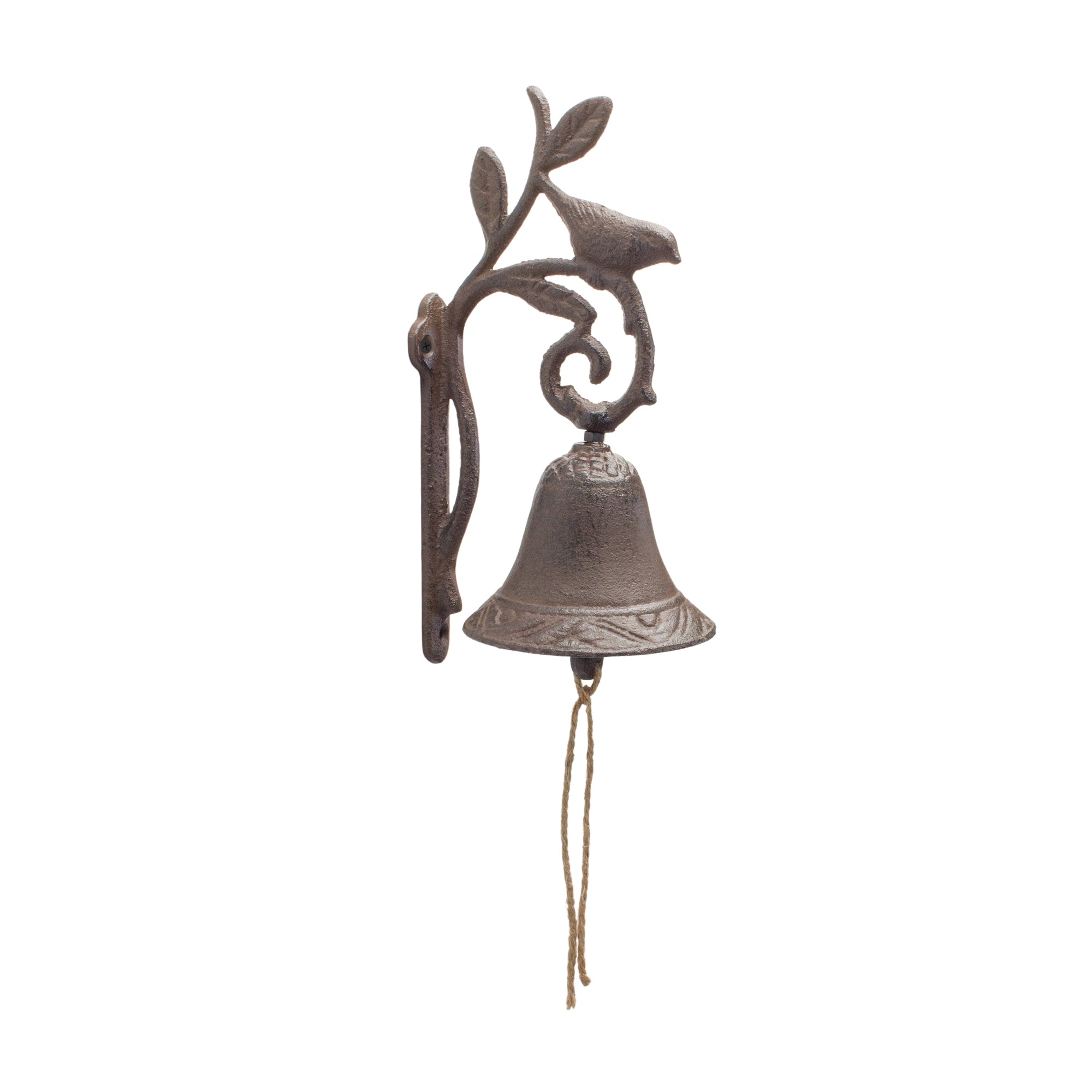 Cast Iron Bird Bell 9"H