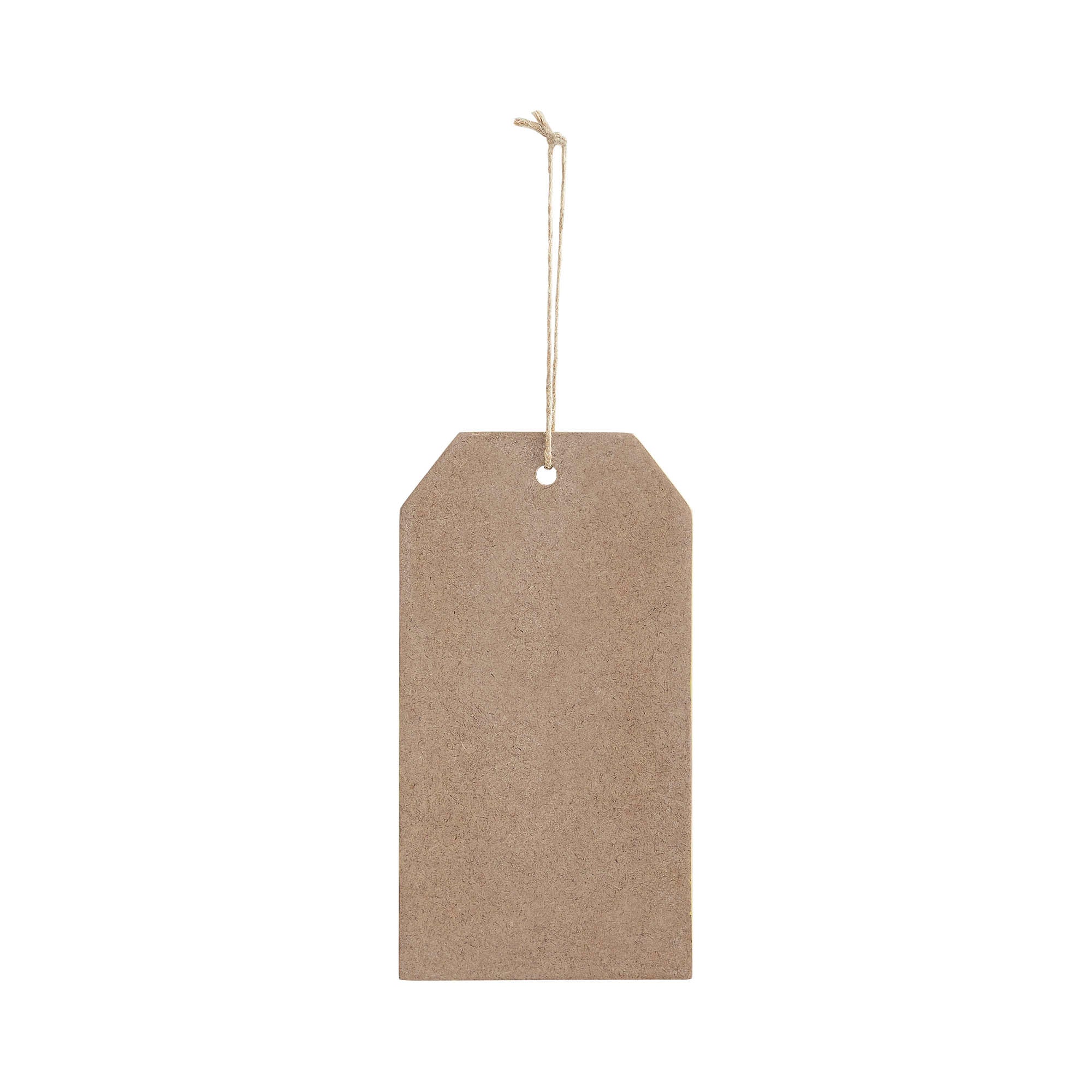 Spring In Bloom Bunny In Vest MDF Tag Ornament w/ Twine 7x3.75x0.5