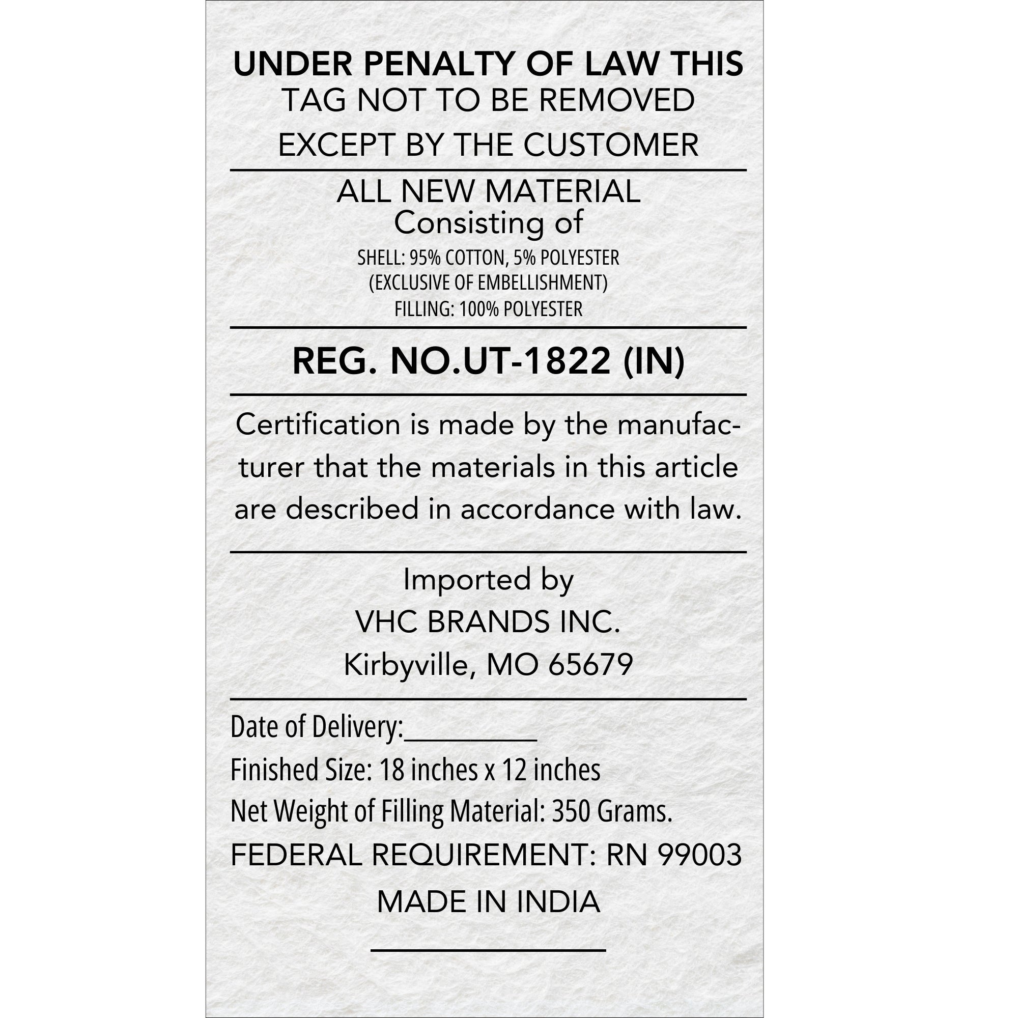 Mrs. Gingerbread Appliqued Pillow 18x12