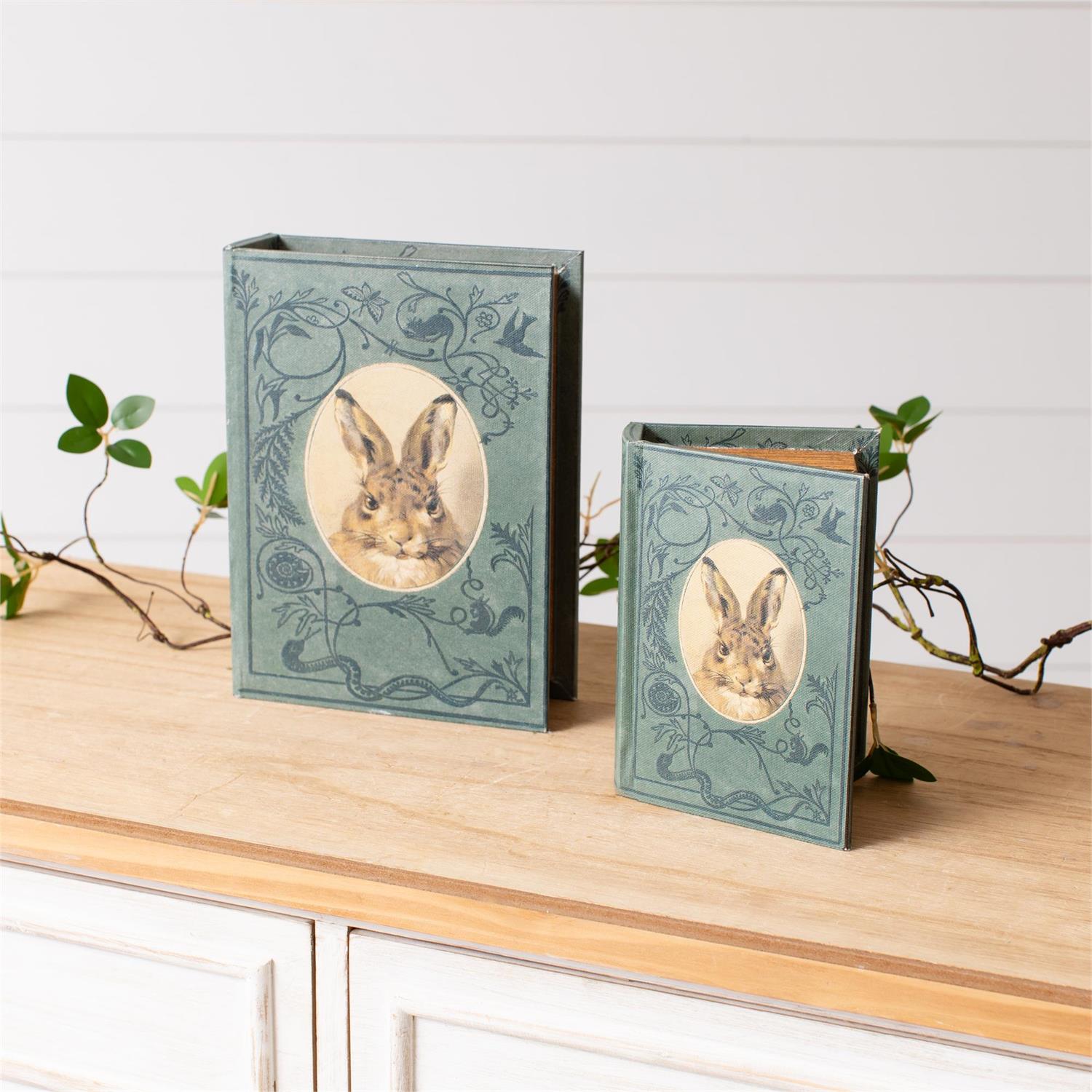 Nested Book Boxes - Rabbit (S/2)
