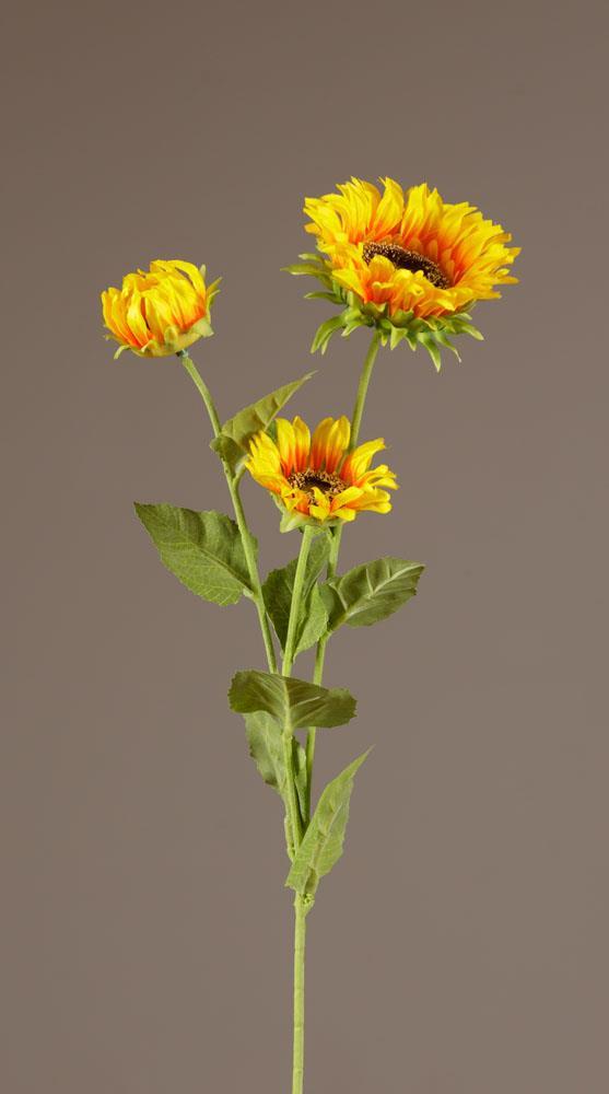 Yellow And Orange Sunflower Stem (S/2)