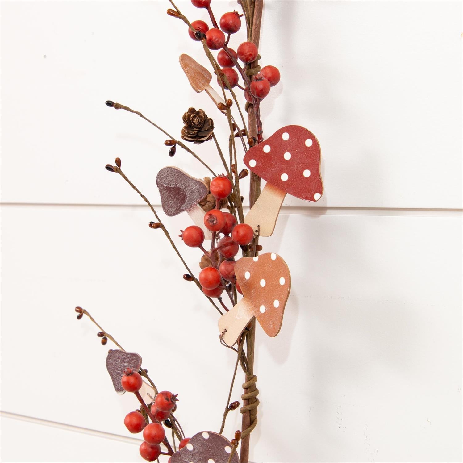 Berries, Mini Pinecones, Mushrooms Garland