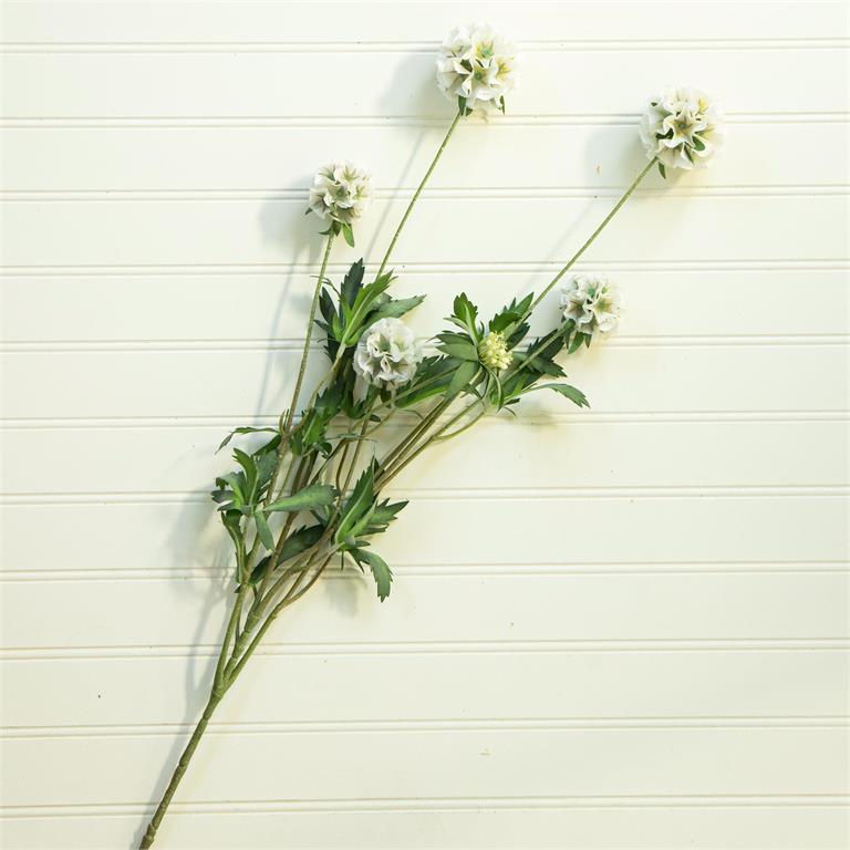 White Decor Thistle Stem