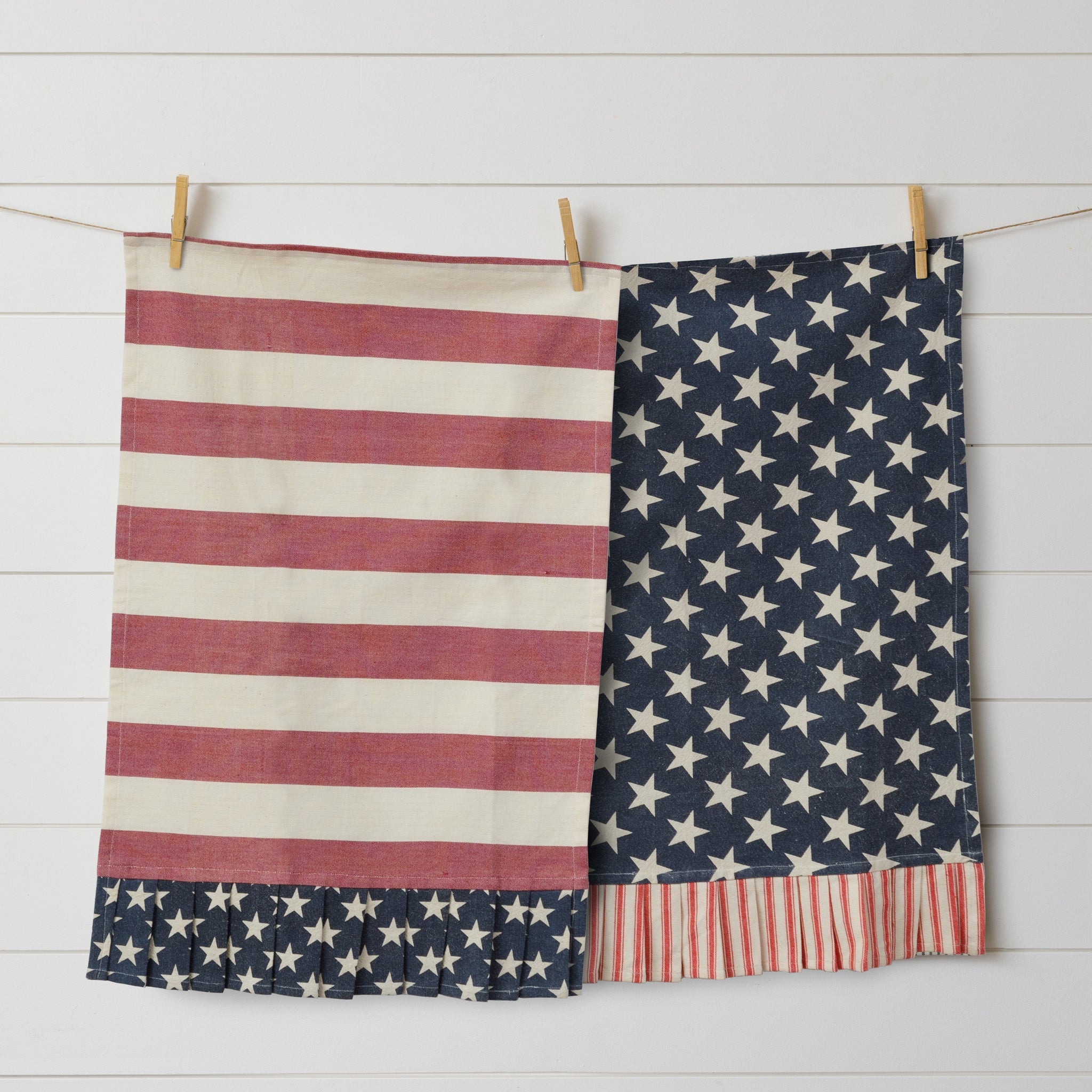 Star Stripes Tea Towel (S/2)