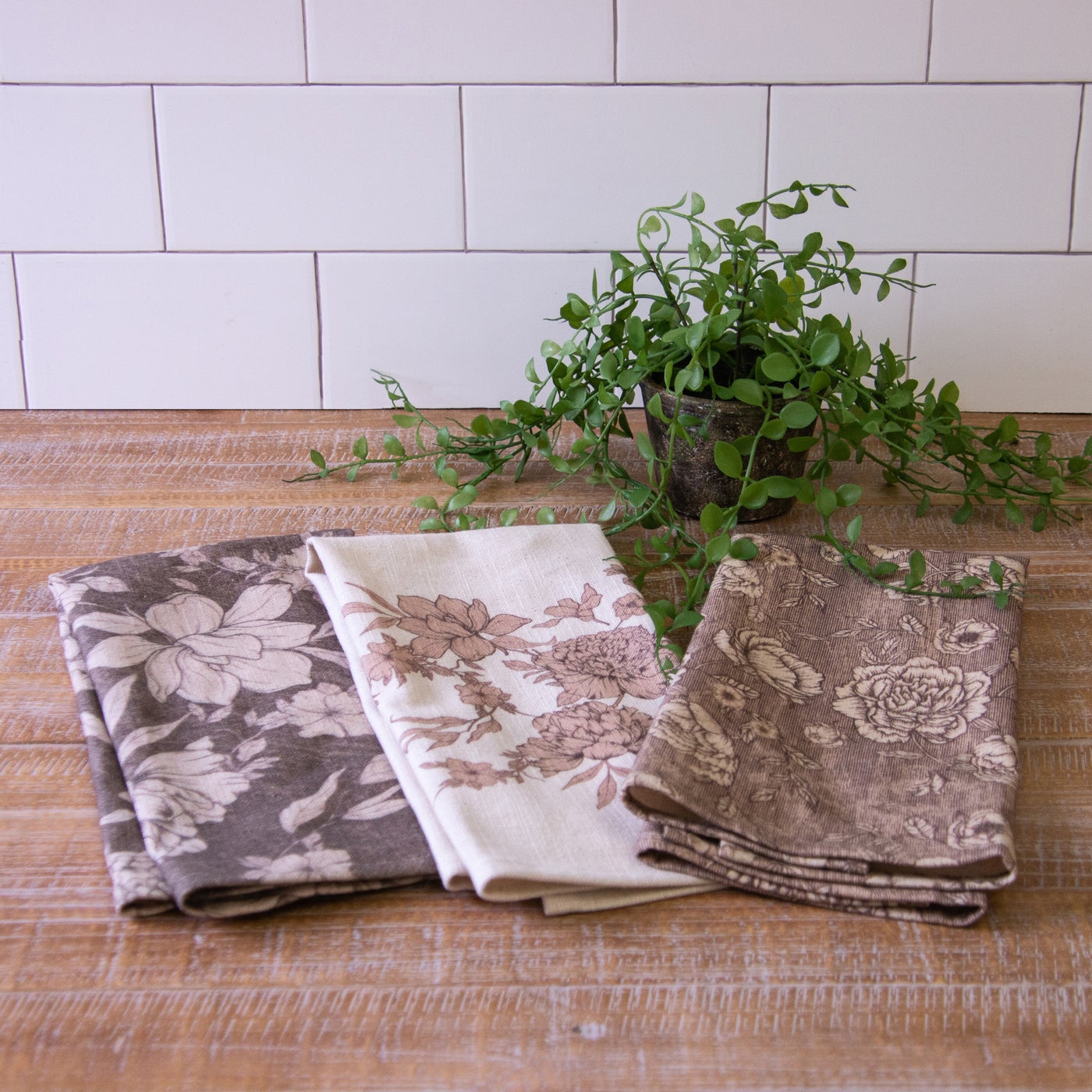 Sepia Tone Kitchen Towels (S/3)