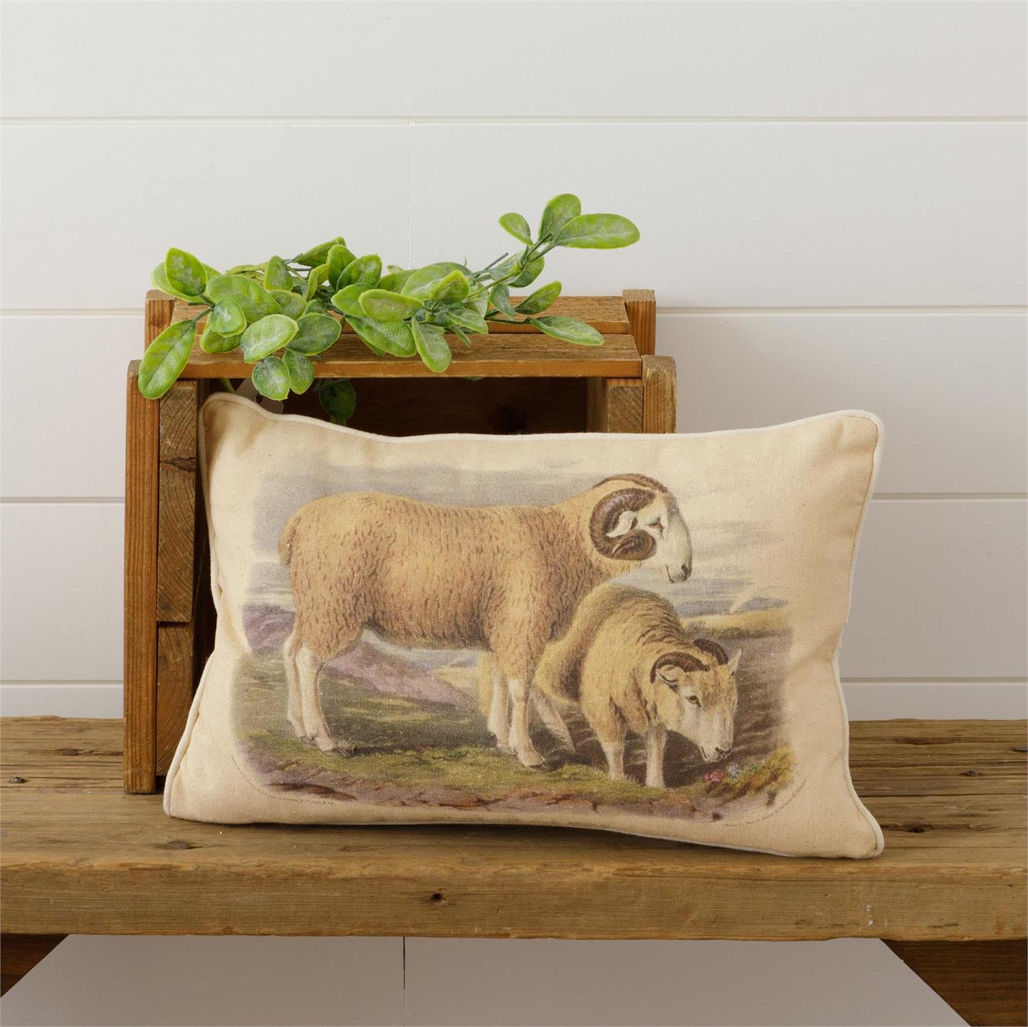 Vintage Sheep Pillow