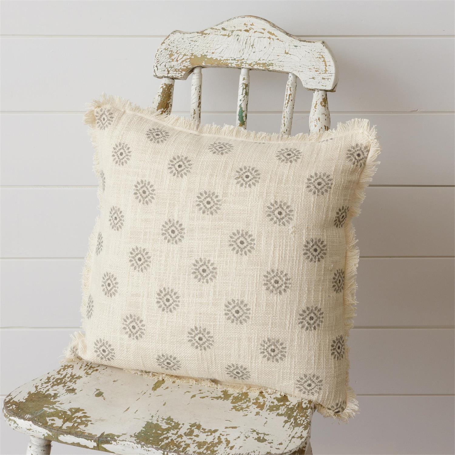 Medallion Block Print Pillow
