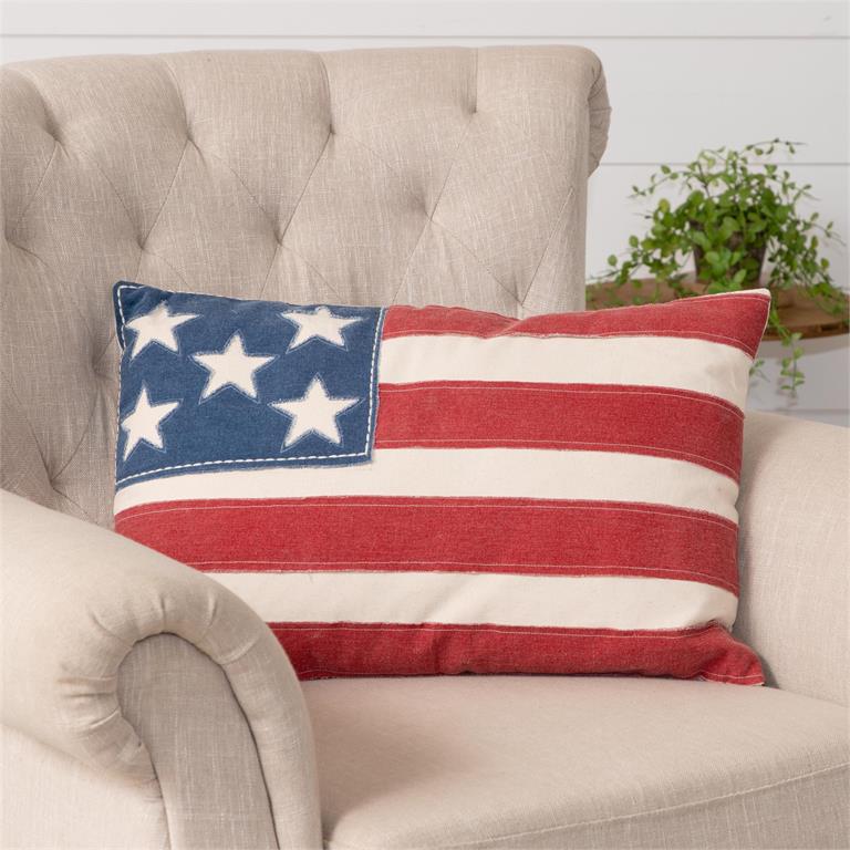 Pillow - Patchy American Flag