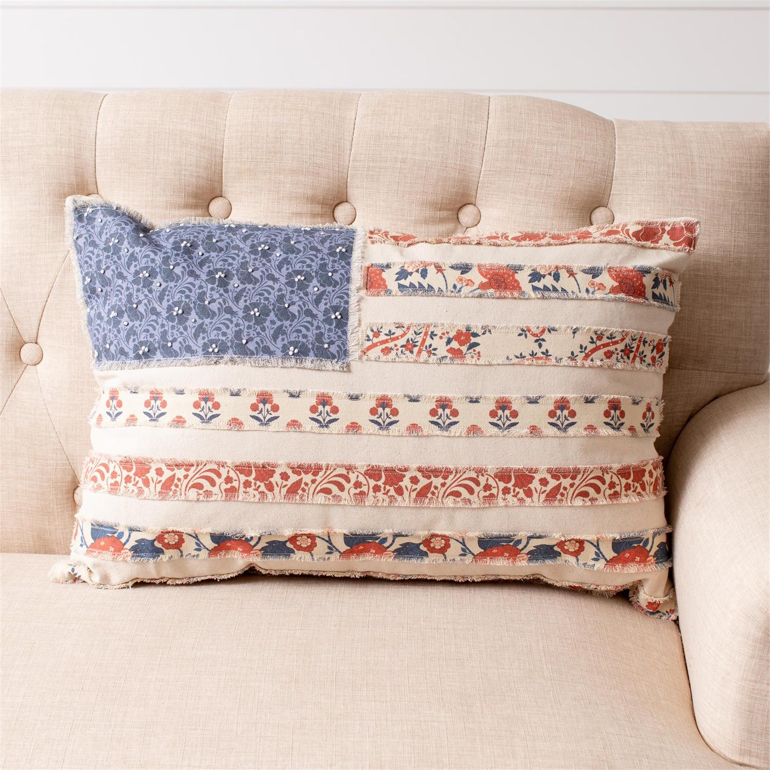 Patchwork Flag Pillow