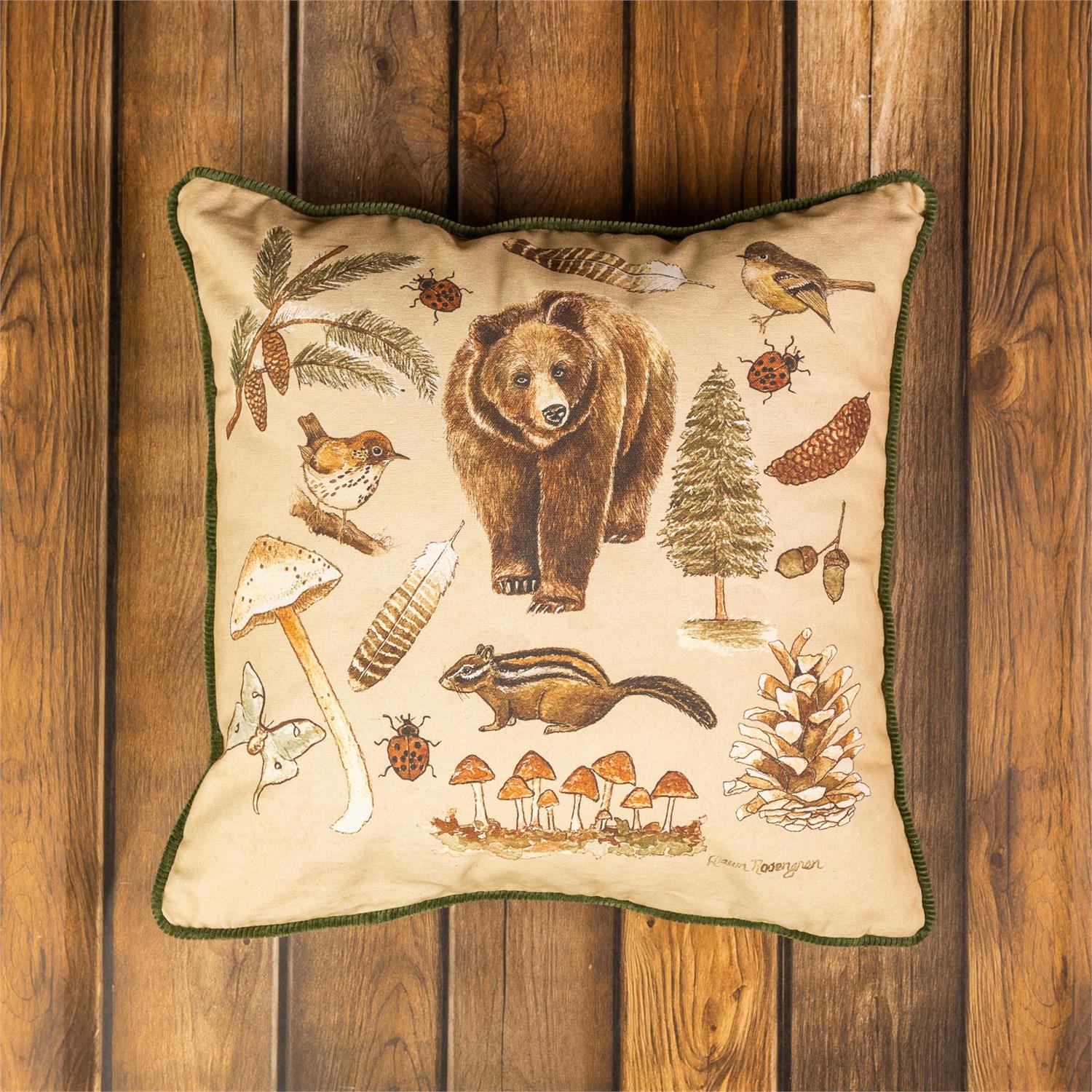 Woodland Theme Pillow