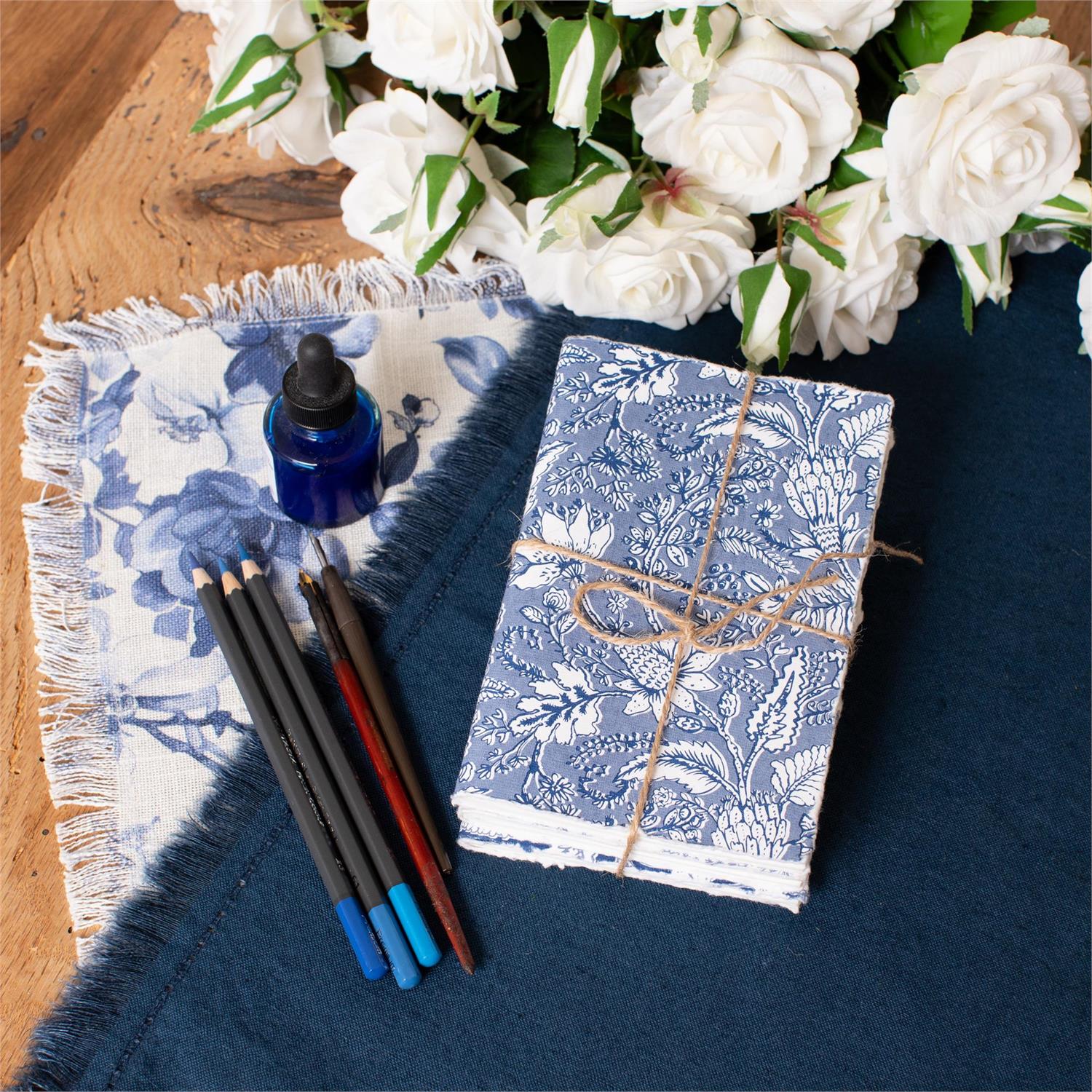 Journal - Blue Block Print, 3 Designs