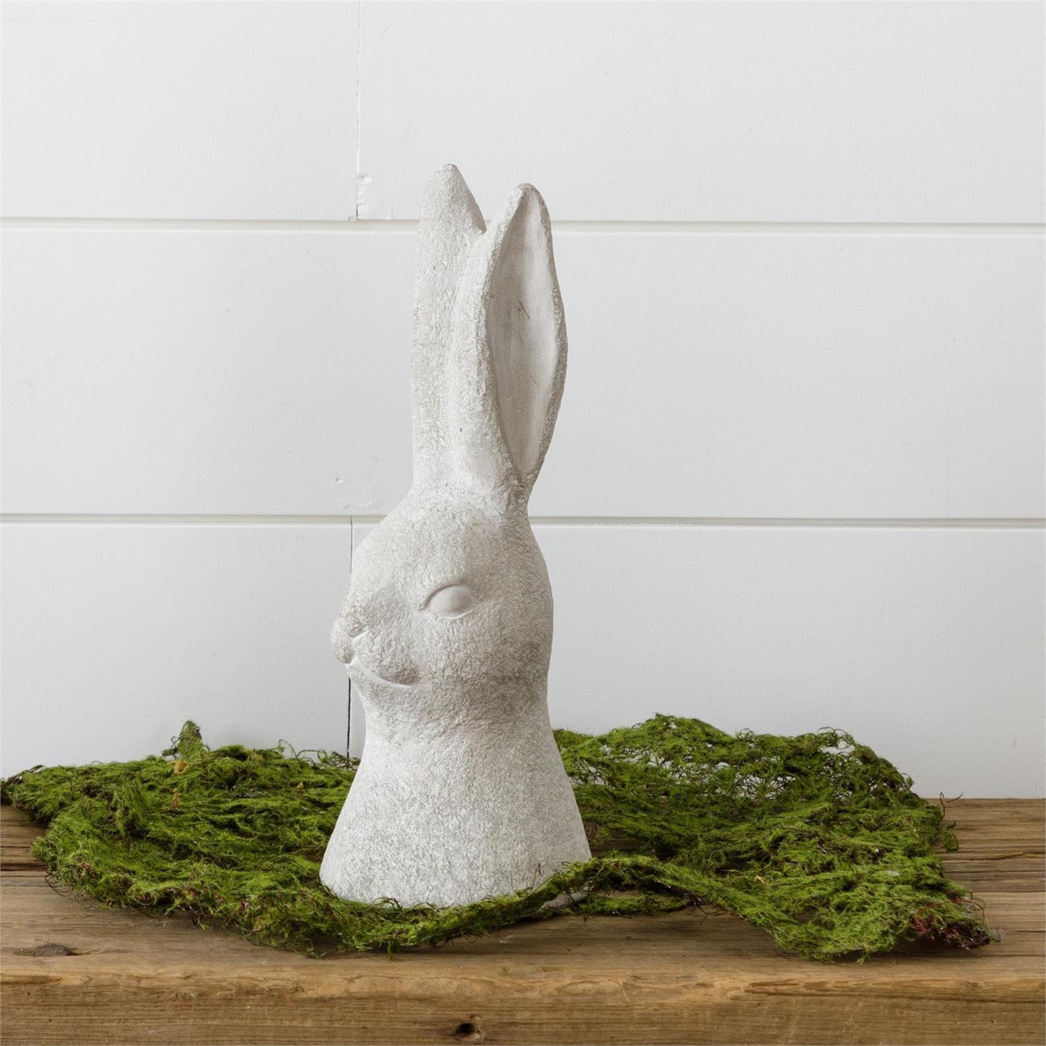 Cement Rabbit Bust (S)