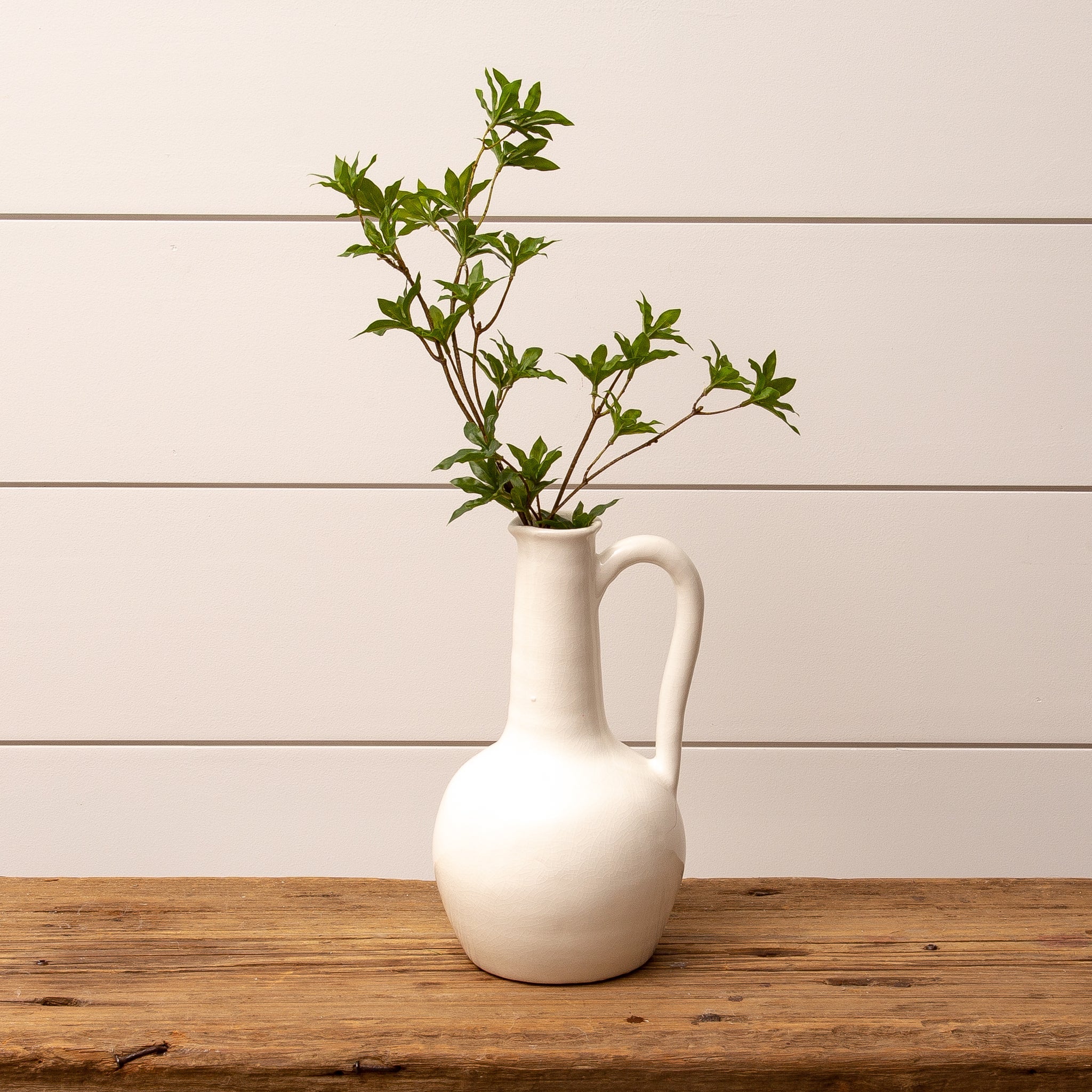 White Long Neck Pitcher