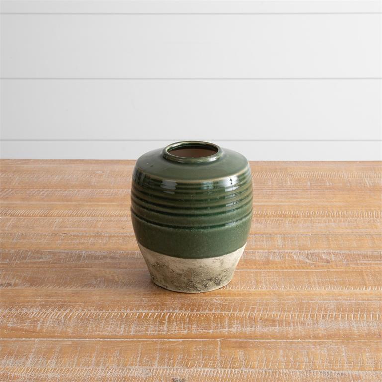 Two-Toned Green Vase (S)