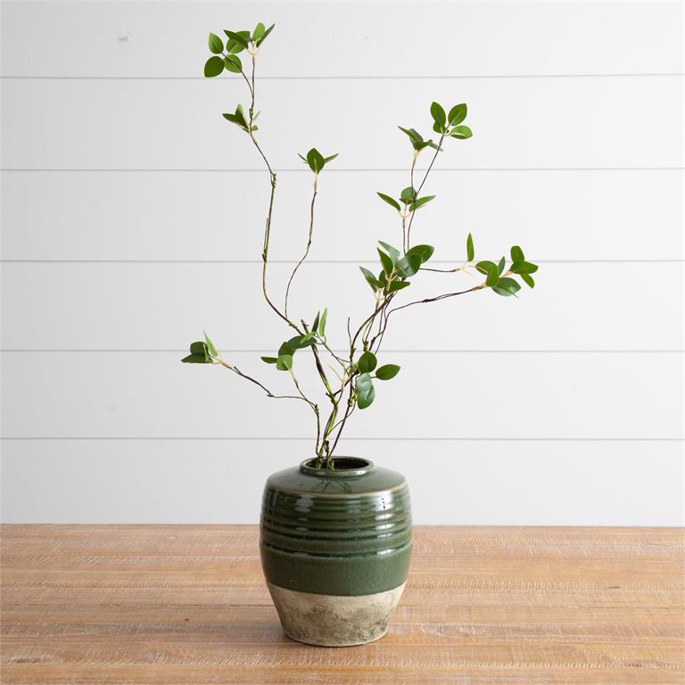 Two-Toned Green Vase (L)