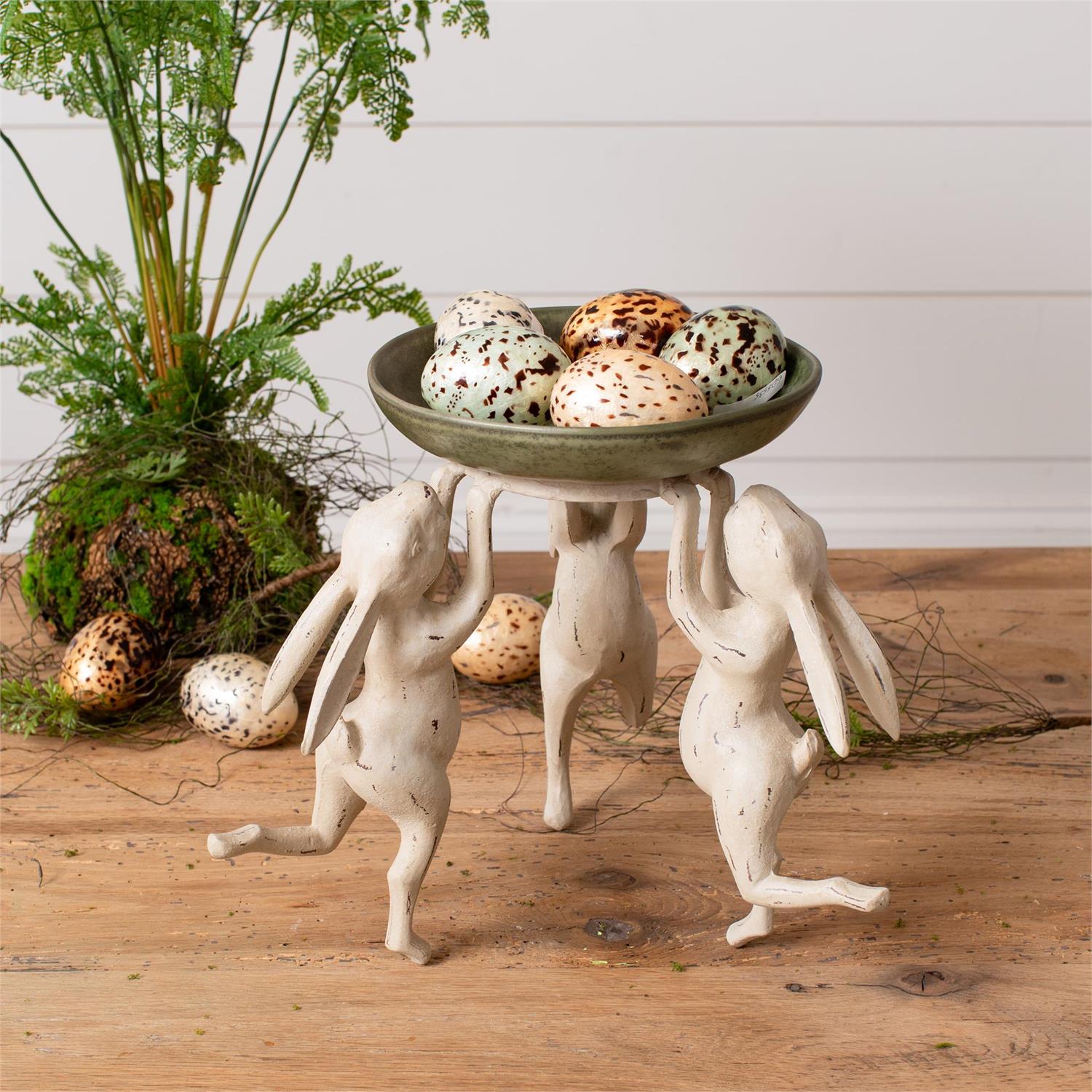 Dancing Rabbits Candle Holder