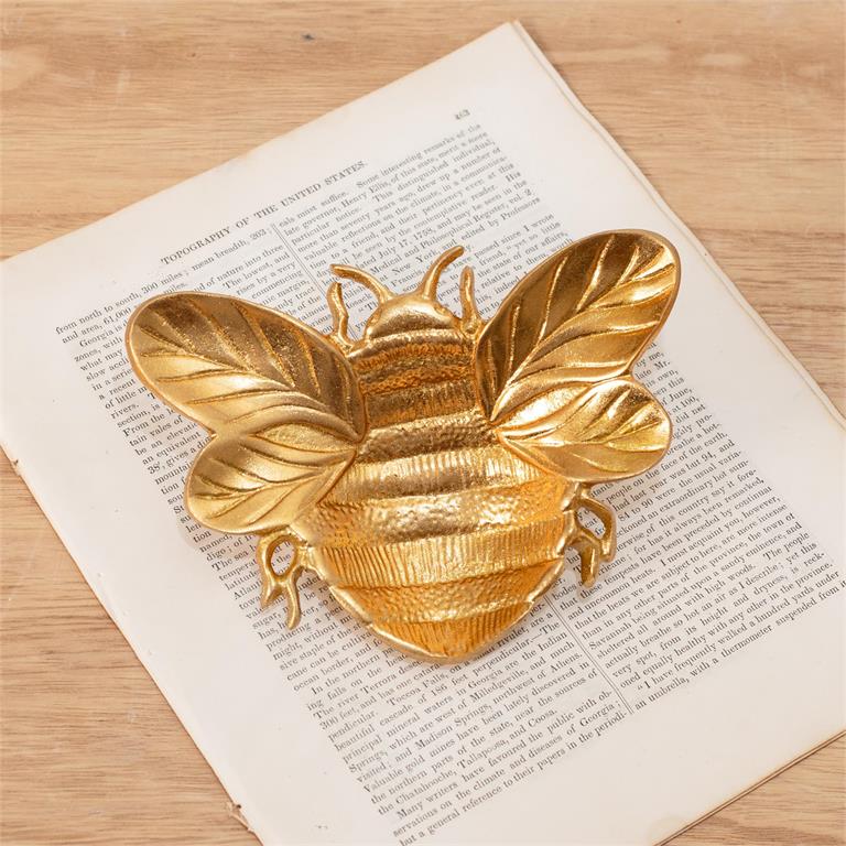 Gold Bee Trinket Tray