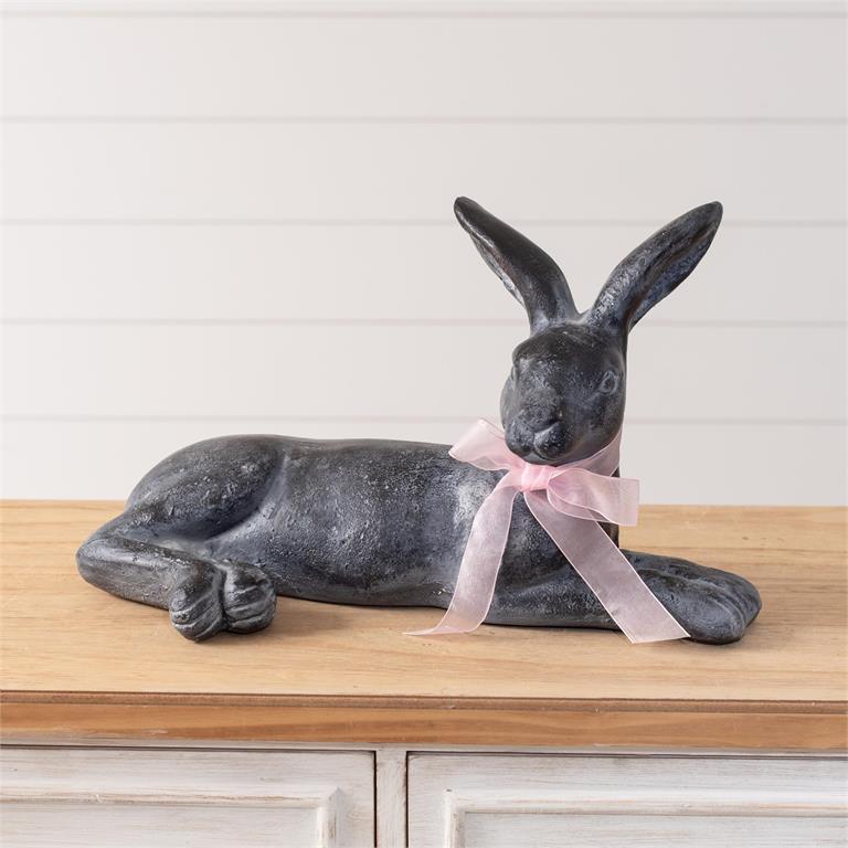 Cottage Bunny - Lying Down, Black