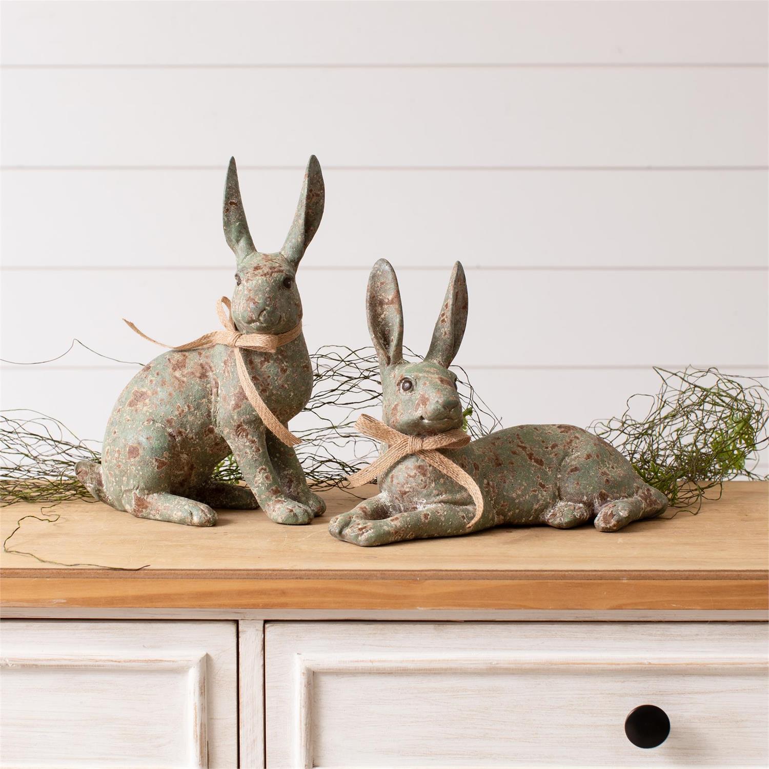Garden Green Bunnies (S/2)
